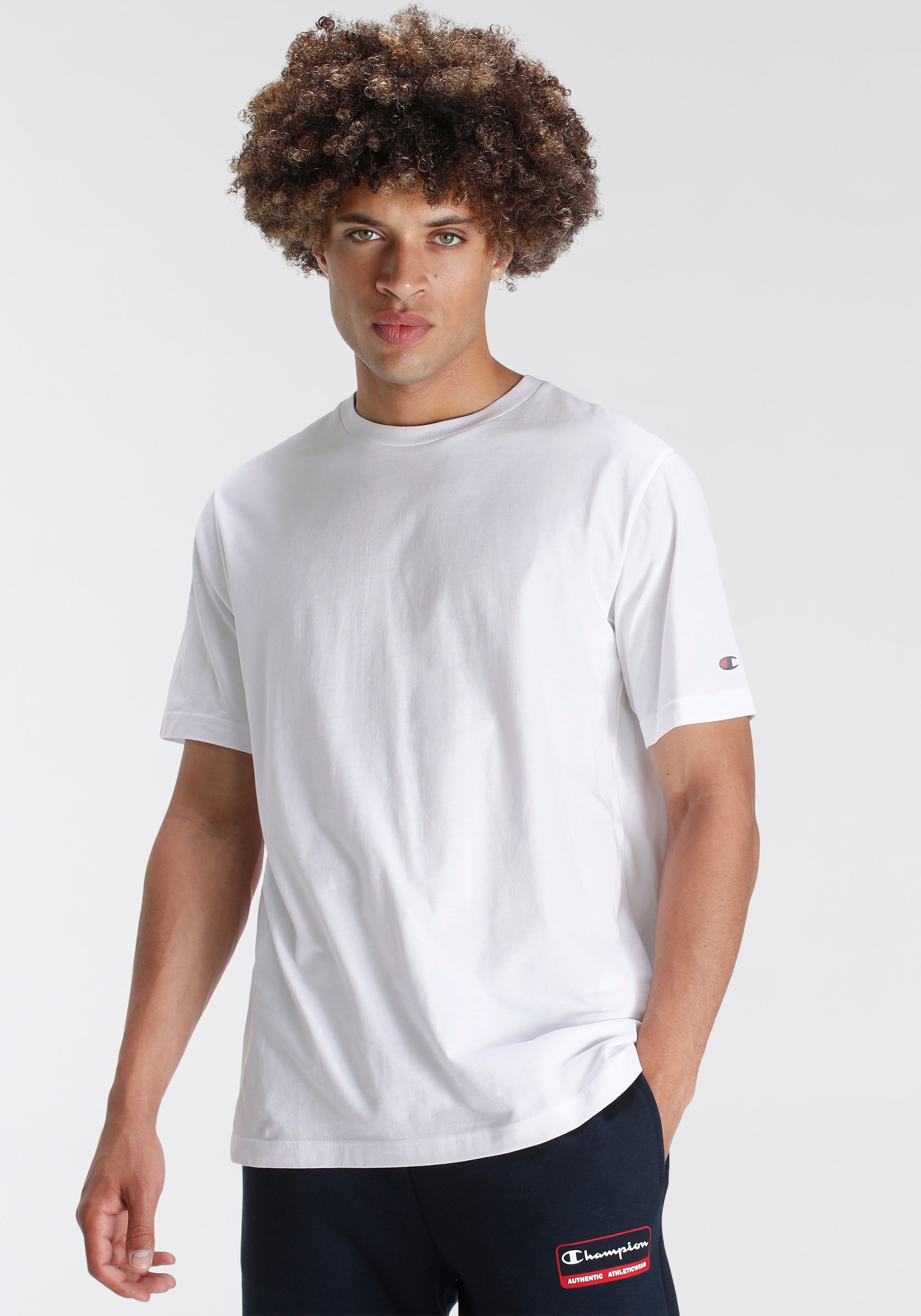 Champion T-Shirt, (Packung, 2 tlg.), Basic Shirt, Doppelpack