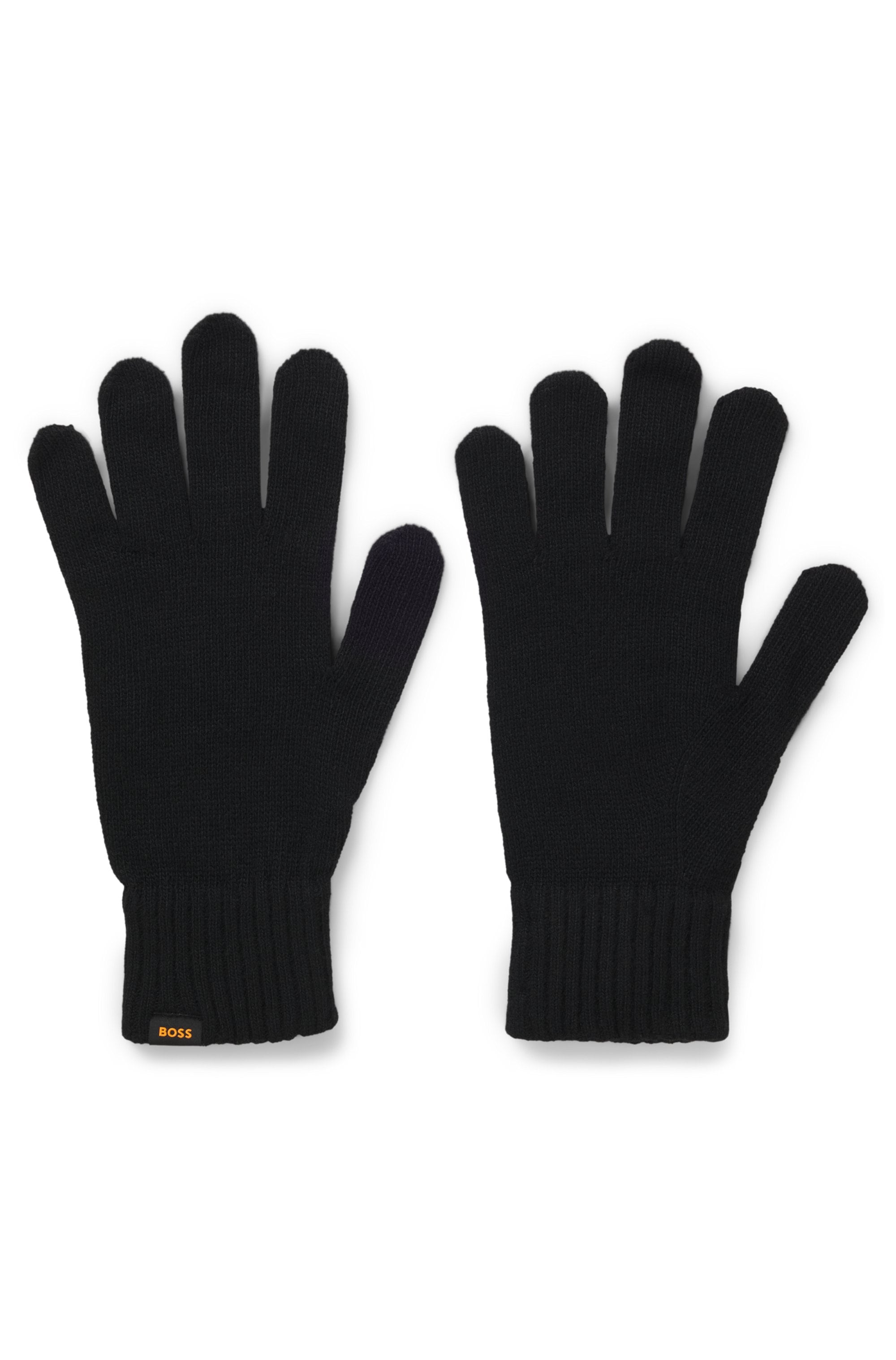 BOSS ORANGE Strickhandschuhe »Kalipso«, (Set, 2 St.), und Mütze, mit Kaschmir-Anteil