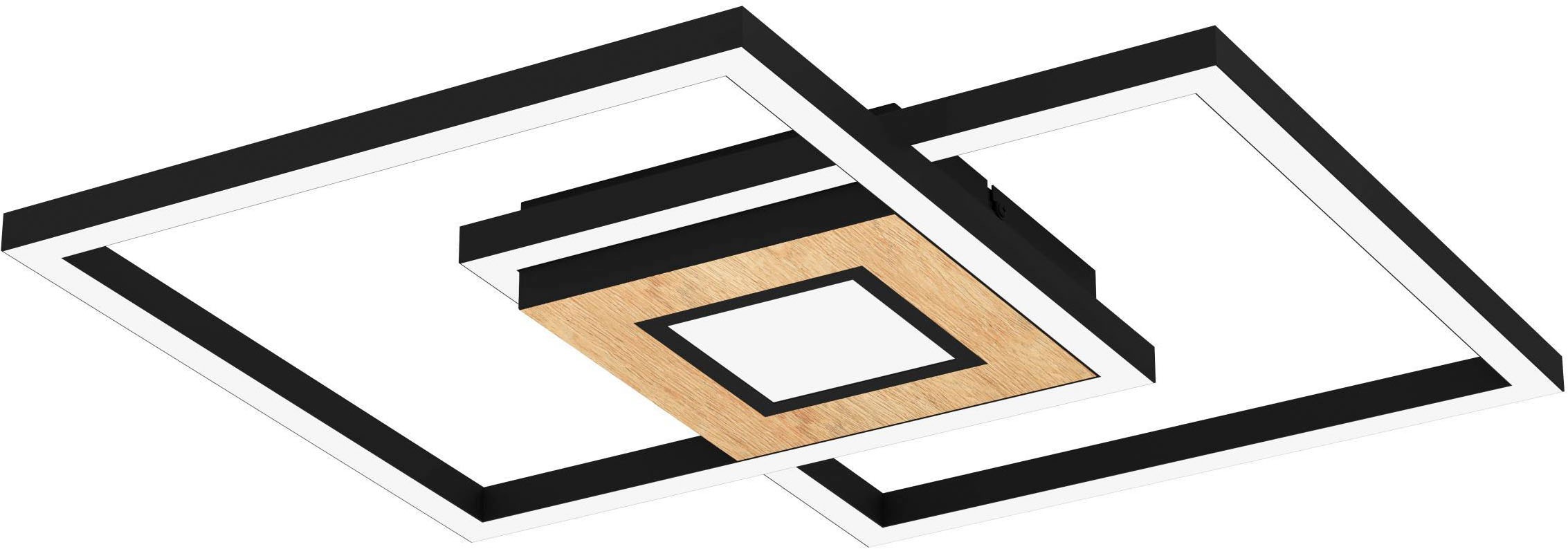 EGLO Deckenleuchte »Marinello Deckenlampe, Wohnzimmerlampe aus Metall, Holz günstig online kaufen