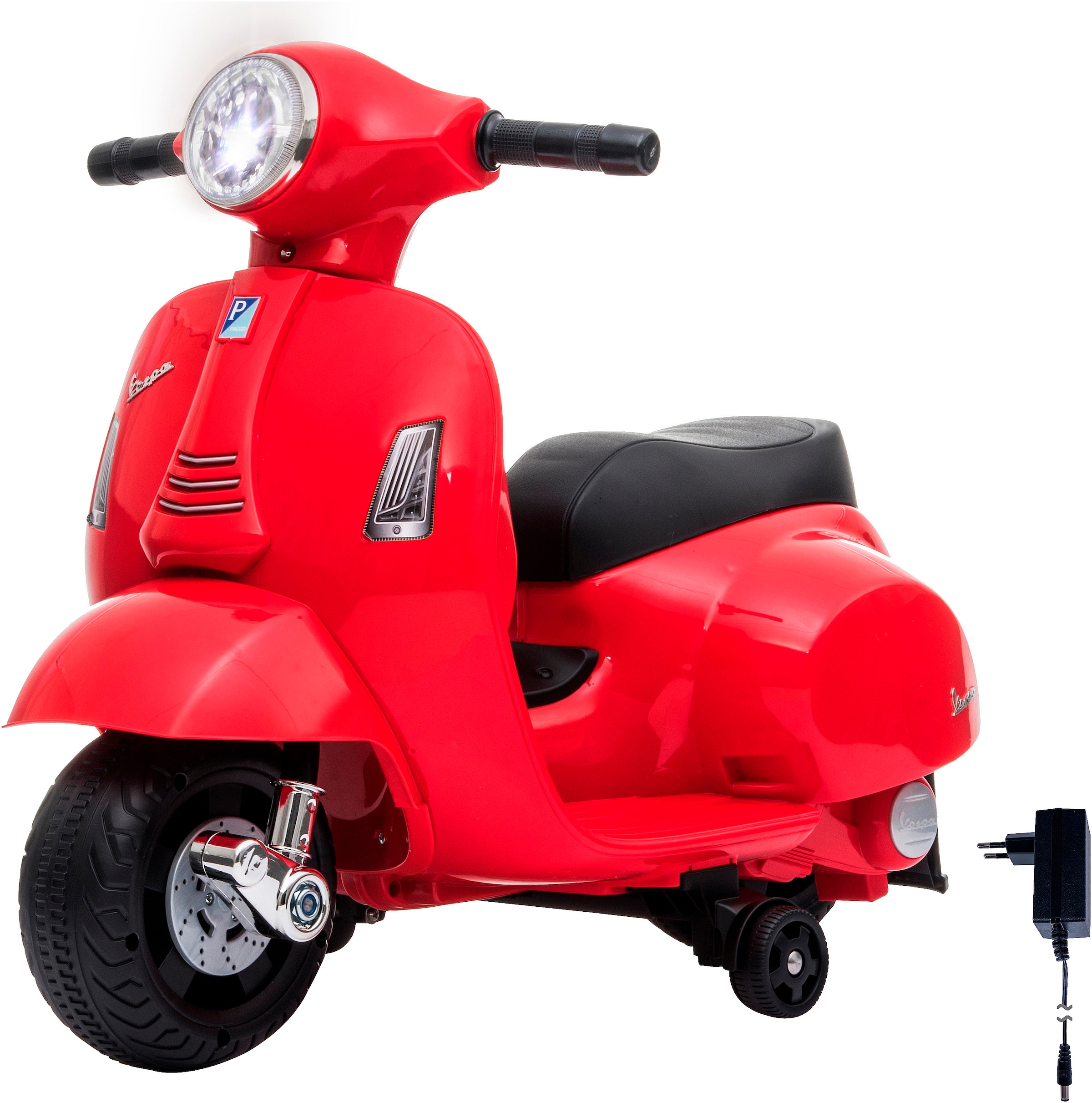 Jamara Elektro-Kinderroller »Ride-on Vespa Mini, Li-Power 8.4« ab 18 Monaten bis 25 kg mit Licht und manueller Hupe