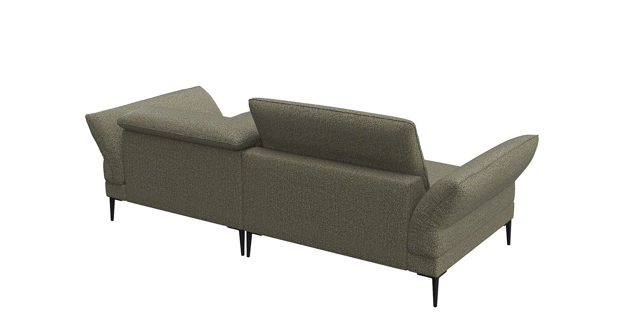 FLEXLUX Ecksofa »Salino, Funktionssofa mit Recamiere, Relaxsofa, Ecksofa«, Sofa mit Arm- und Kopfteil-Verstellungen, Kaltschaum & Stahl-Wellen
