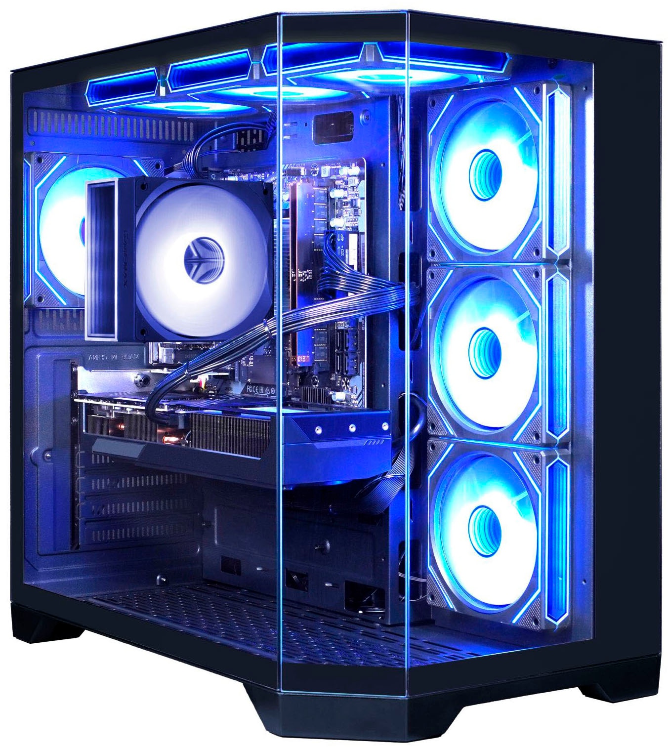 GAMEMAX Gaming-PC »HYPE-A BK 8195 AMD Ryzen 7 9700X 32GB DDR5 1TB SSD RX 9070 XT« Windows 11, DDR5 RAM