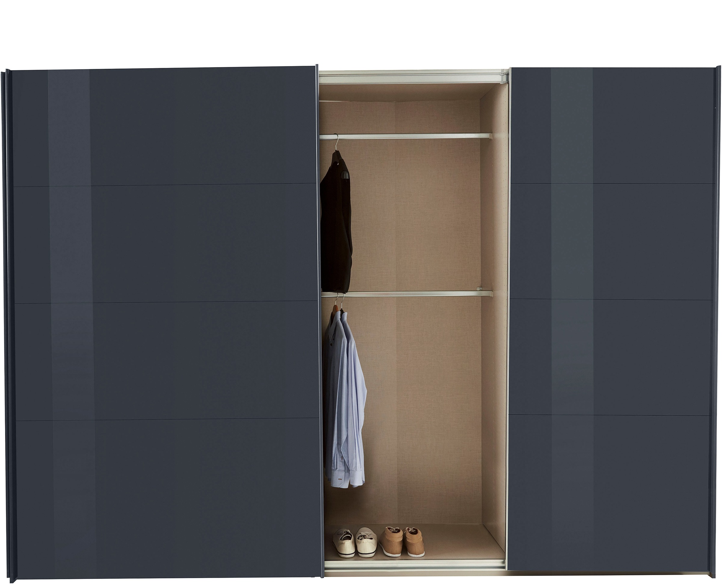 rauch Schwebetürenschrank »Kleiderschrank Schrank Garderobe TOPSELLER OTELI inkl. Inneneinteilung«, mit 3 Innenschubladen sowie zusätzlichen Einlegeböden MADE IN GERMANY