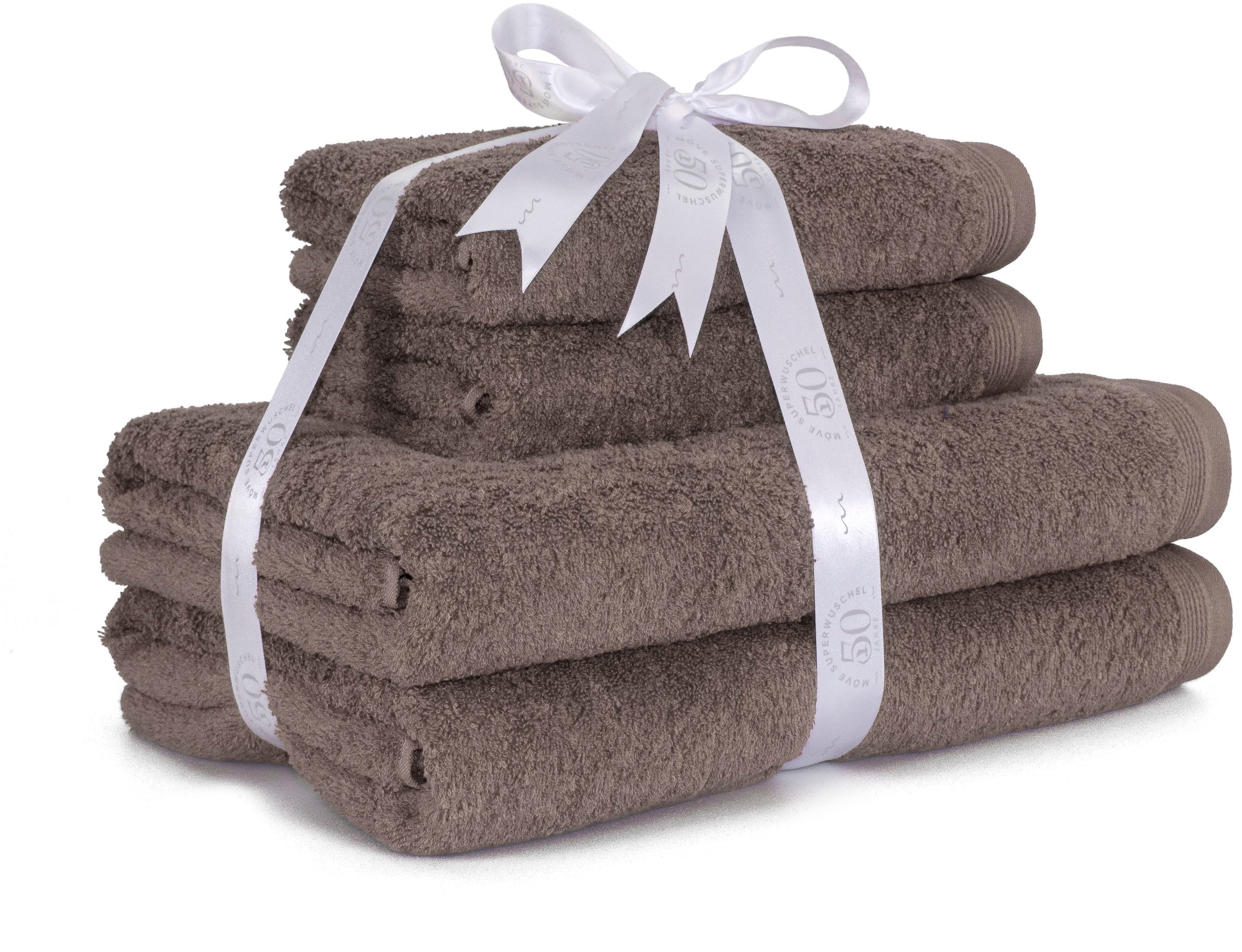 Möve Handtuch Set »Superwuschel« 4 Stk. Walkfrottier 100% Premium Cotton Ba günstig online kaufen