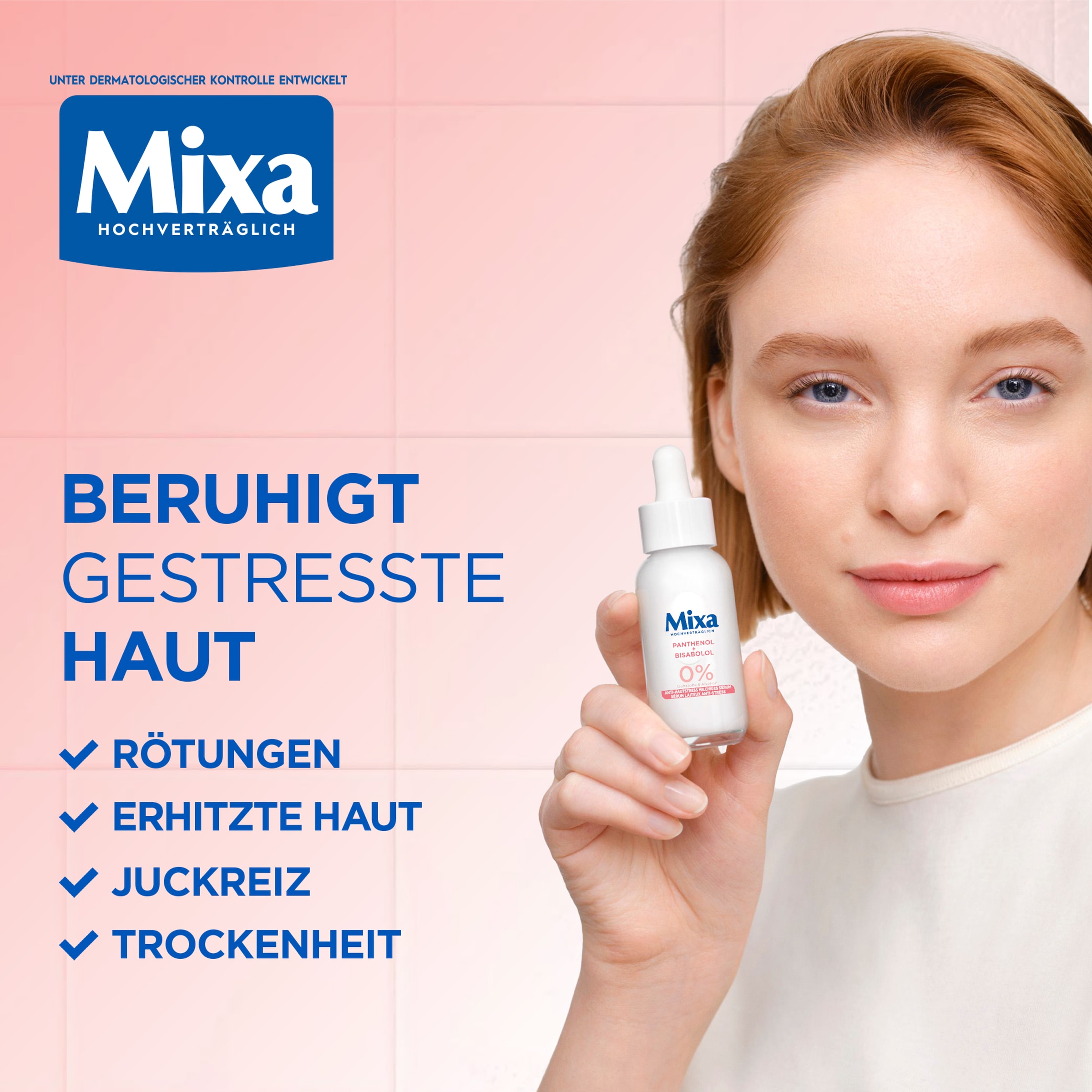 Mixa Gesichtsserum »MIXA ANTI-HAUTSTRESS SERUM« beruhigt sofort, mildert Hautreaktionen
