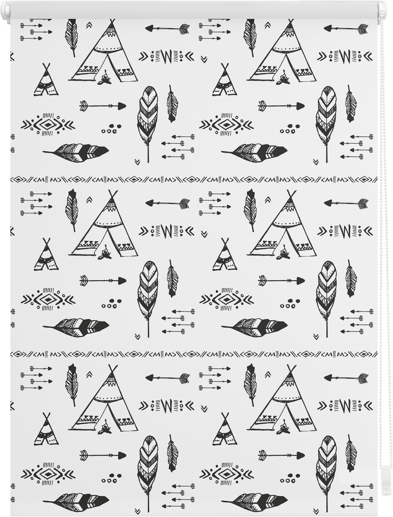 LICHTBLICK ORIGINAL Seitenzugrollo »Klemmfix Digital Tipi«, verdunkelnd, en günstig online kaufen