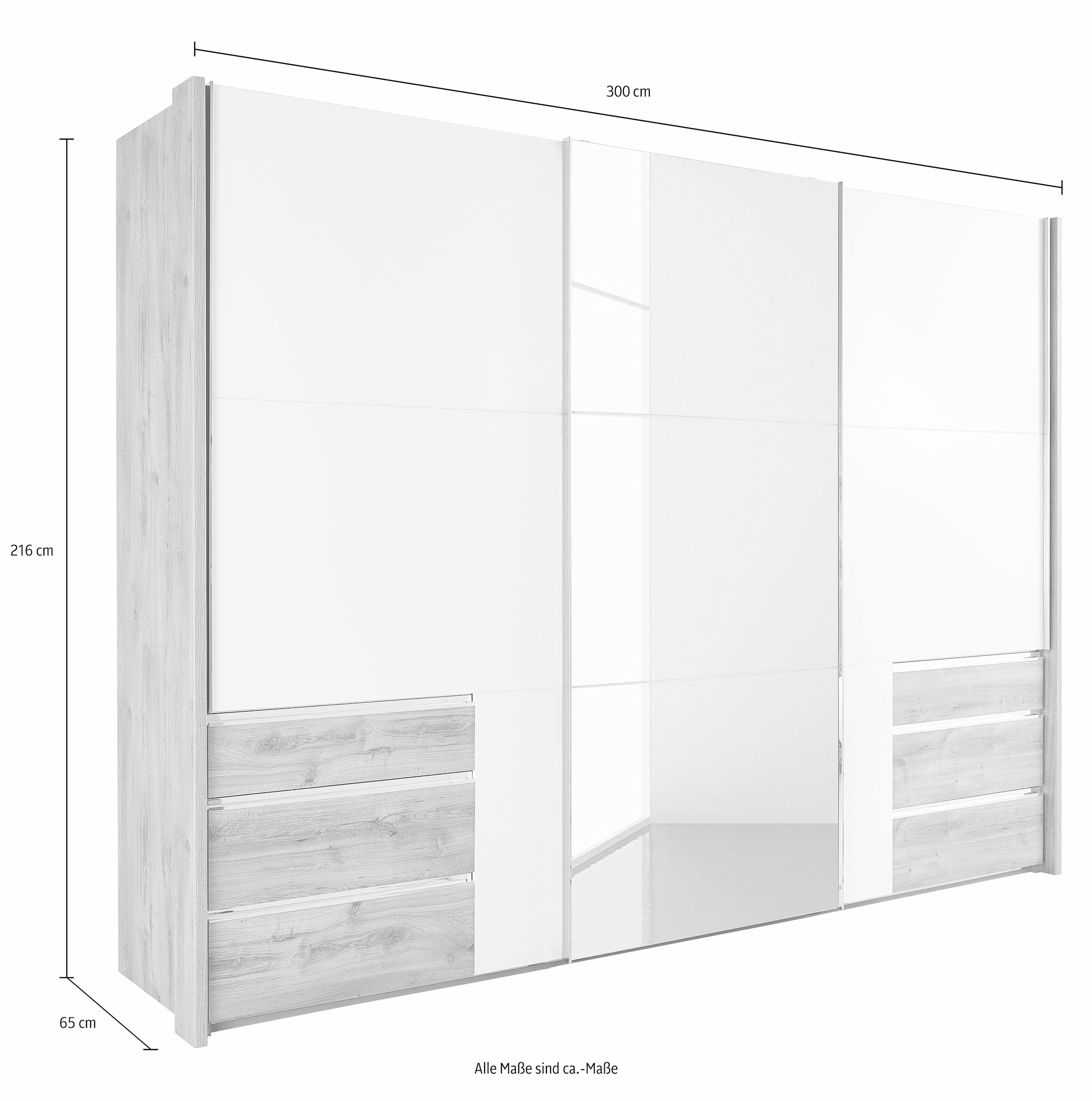 Fresh To Go Schwebetürenschrank Rechnung auf mit jeweils einer »Level«, Spiegeltür bestellen