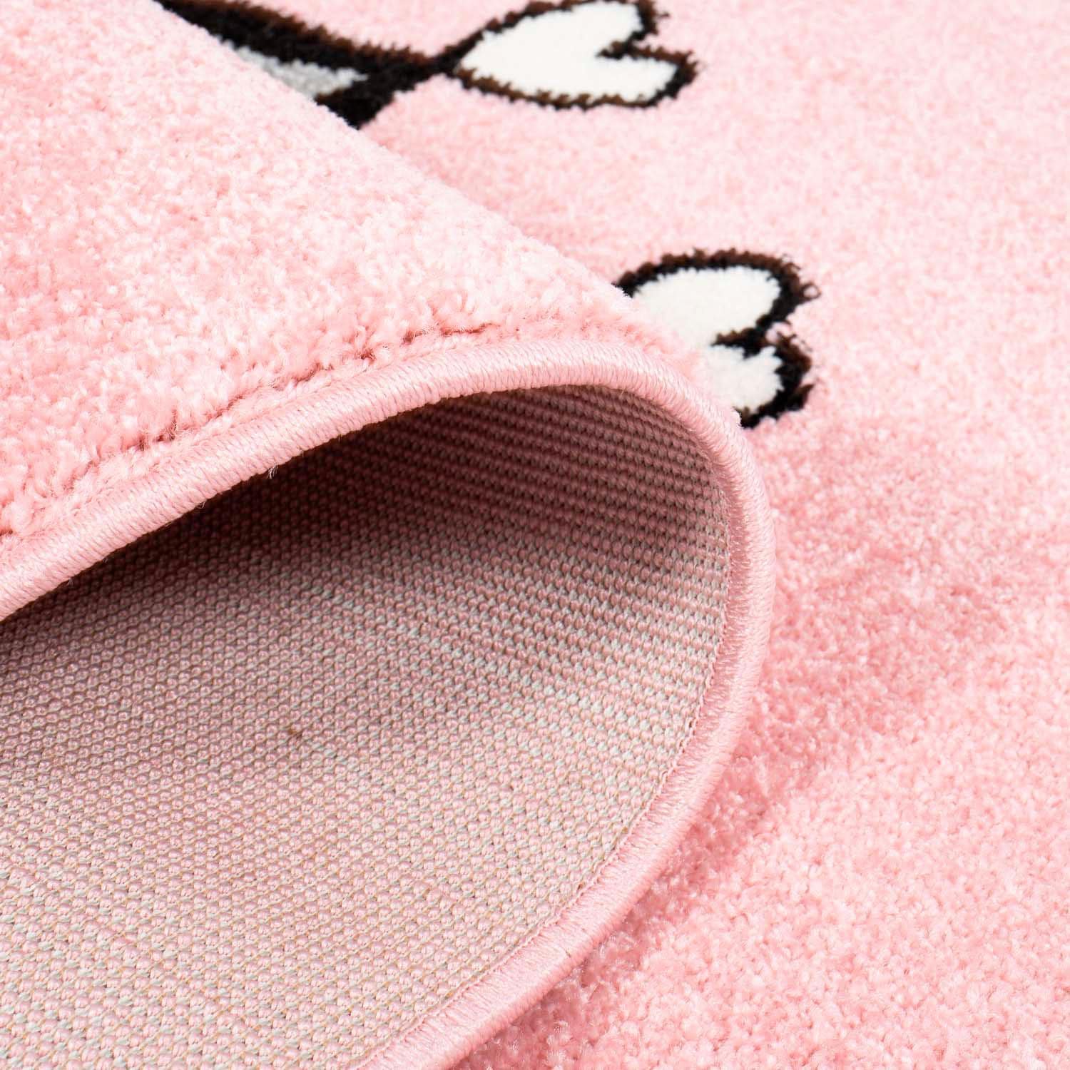 Carpet City Kinderteppich »Bubble Kids 1331«, rechteckig, 11 mm Höhe, Spielteppich, Katze, Krone, Weicher Flor, Pflegeleicht, Kinderzimmer