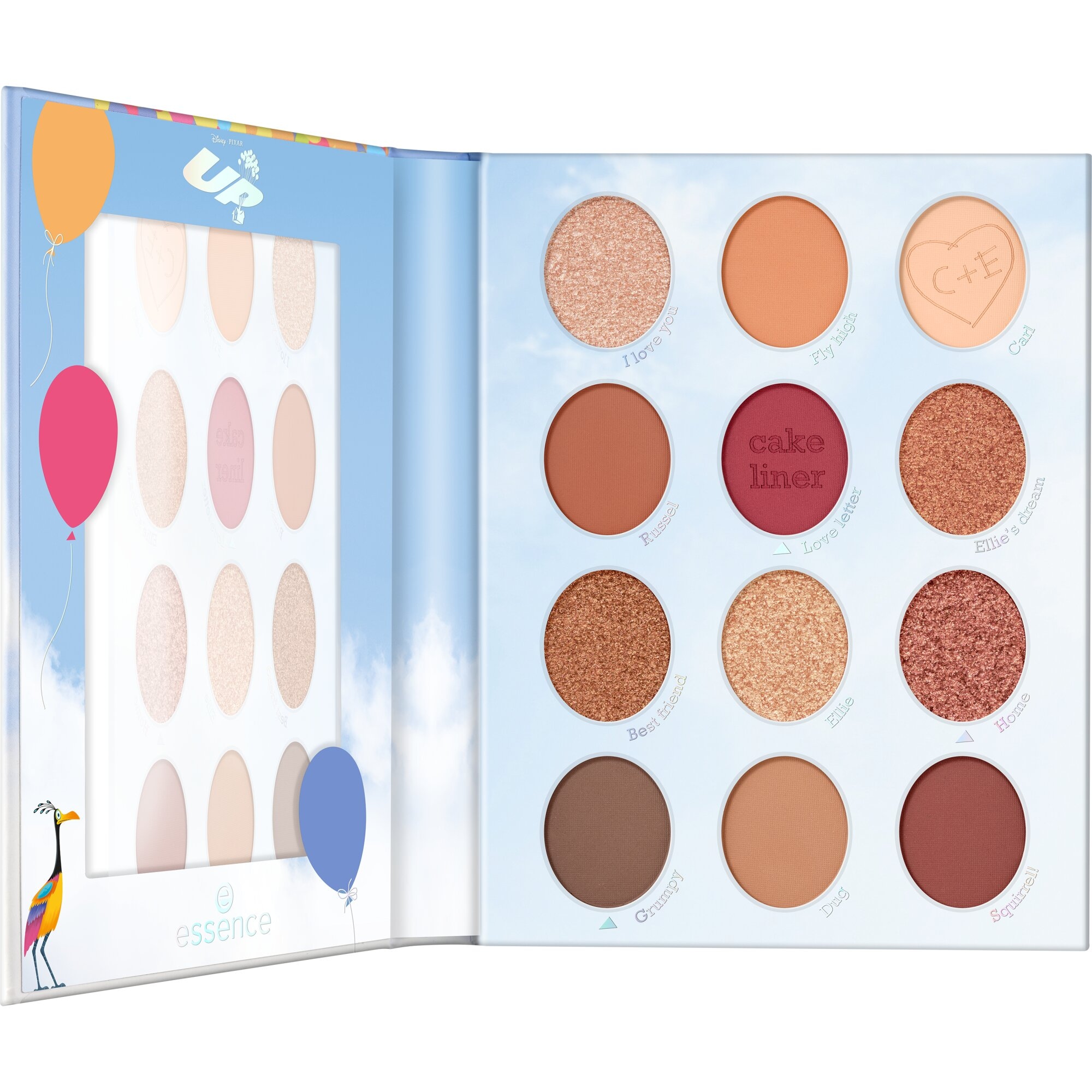 Essence Lidschatten-Palette »Disney Pixar Up eyeshadow palette«, mit vielfältigen Nuancen