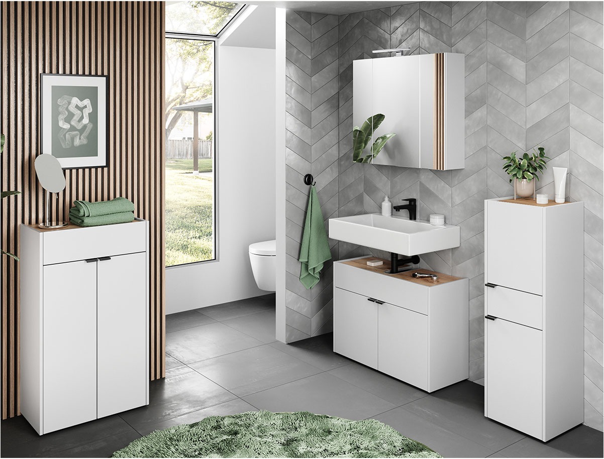 GERMANIA Badmöbel-Set »Ameca«, (4 St.), Badezimmer-Set: Waschbeckenuntersch günstig online kaufen
