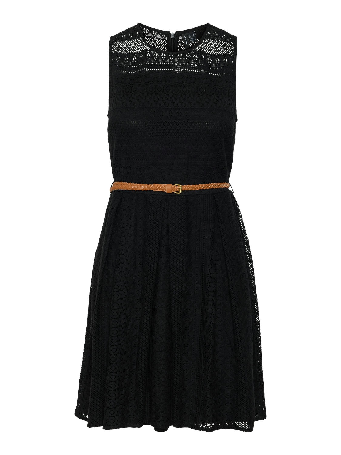 Vero Moda Minikleid »VMHONEY LACE S/L O-NECK SHORT DRESS WVN«, Sommerkleid