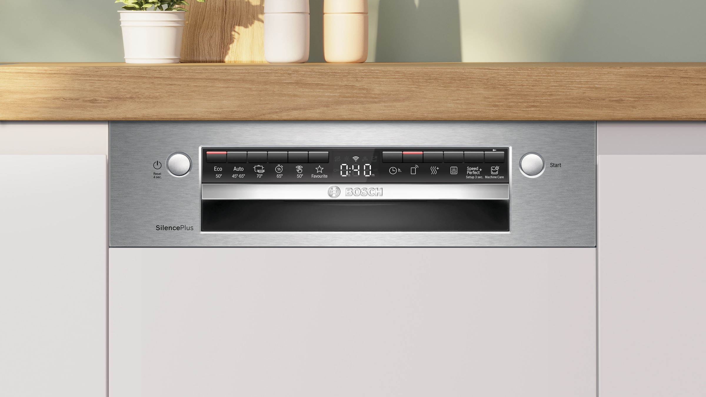 BOSCH teilintegrierbarer Geschirrspüler Serie 4 »SPI4HMS13E« 10 tlg. Maßgedecke