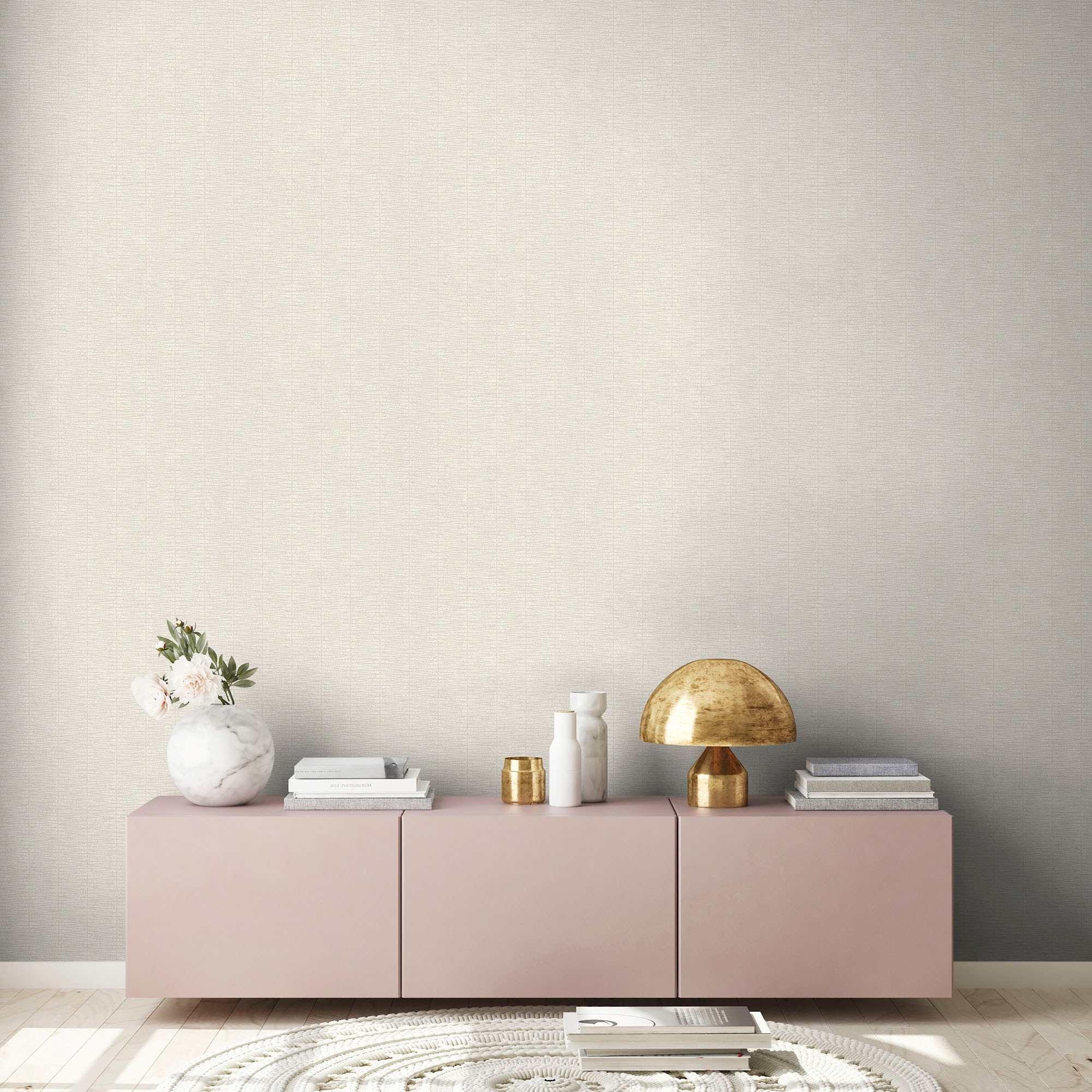 A.S. Création Vliestapete »Hygge«, Flechtoptik-glänzend-Strukturmuster, Metallic Tapete Struktur Tapeten Wohnzimmer Schlafzimmer Küche Design