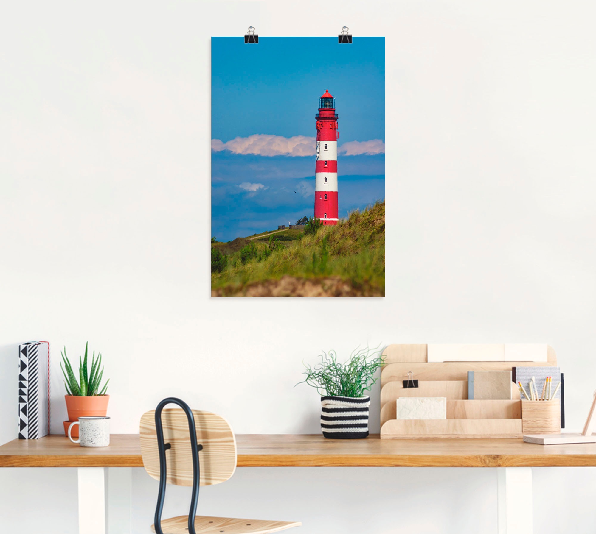 Artland Wandbild »Leuchtturm von Amrum«, Gebäude, (1 St.), als Leinwandbild, Poster in verschied. Größen