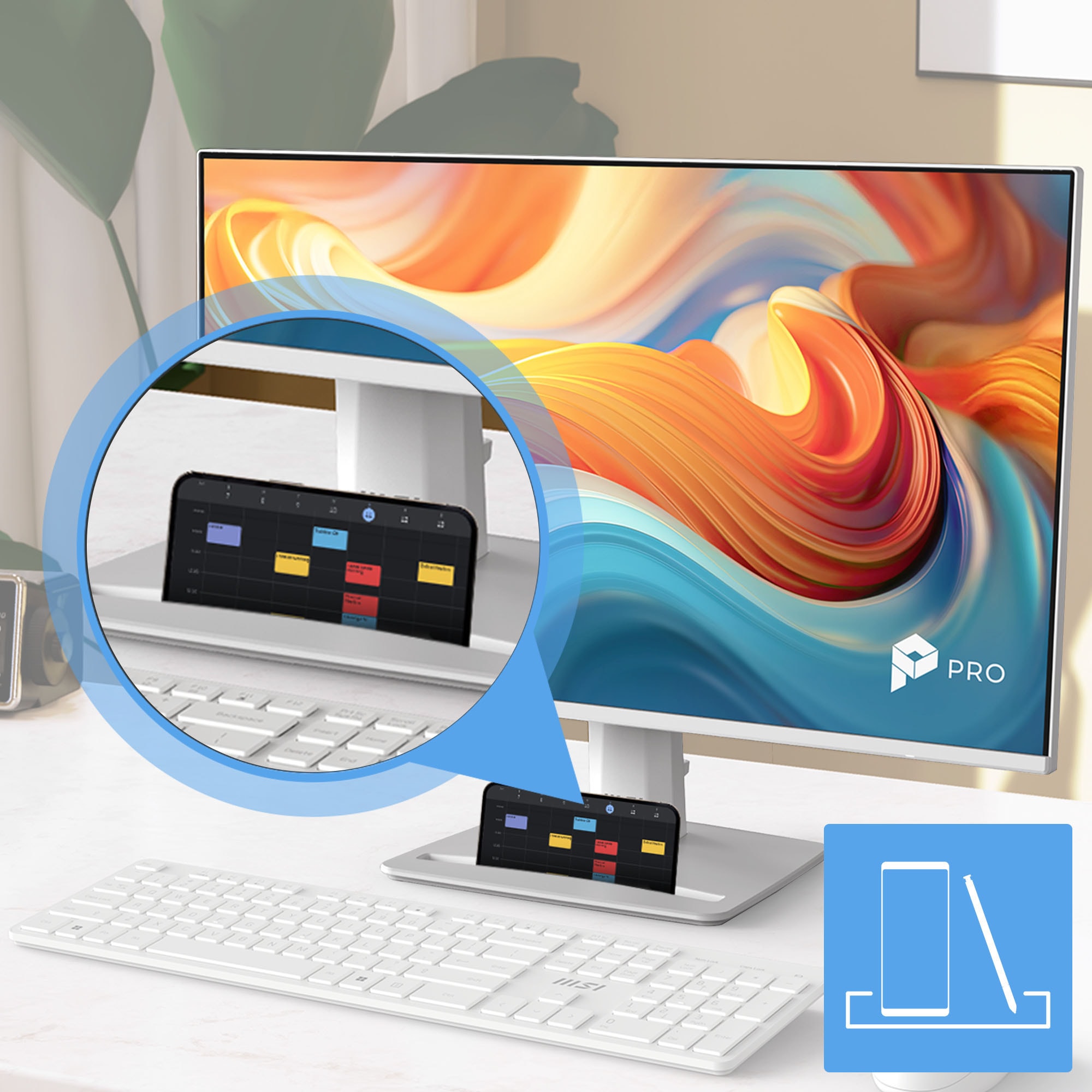 MSI LED-Monitor »PRO MP243W E14« 60,5 cm/24 ″  1920 x 1080 px Full HD 1 Reaktionszeit 144 Hz neigbar, Lautsprecher
