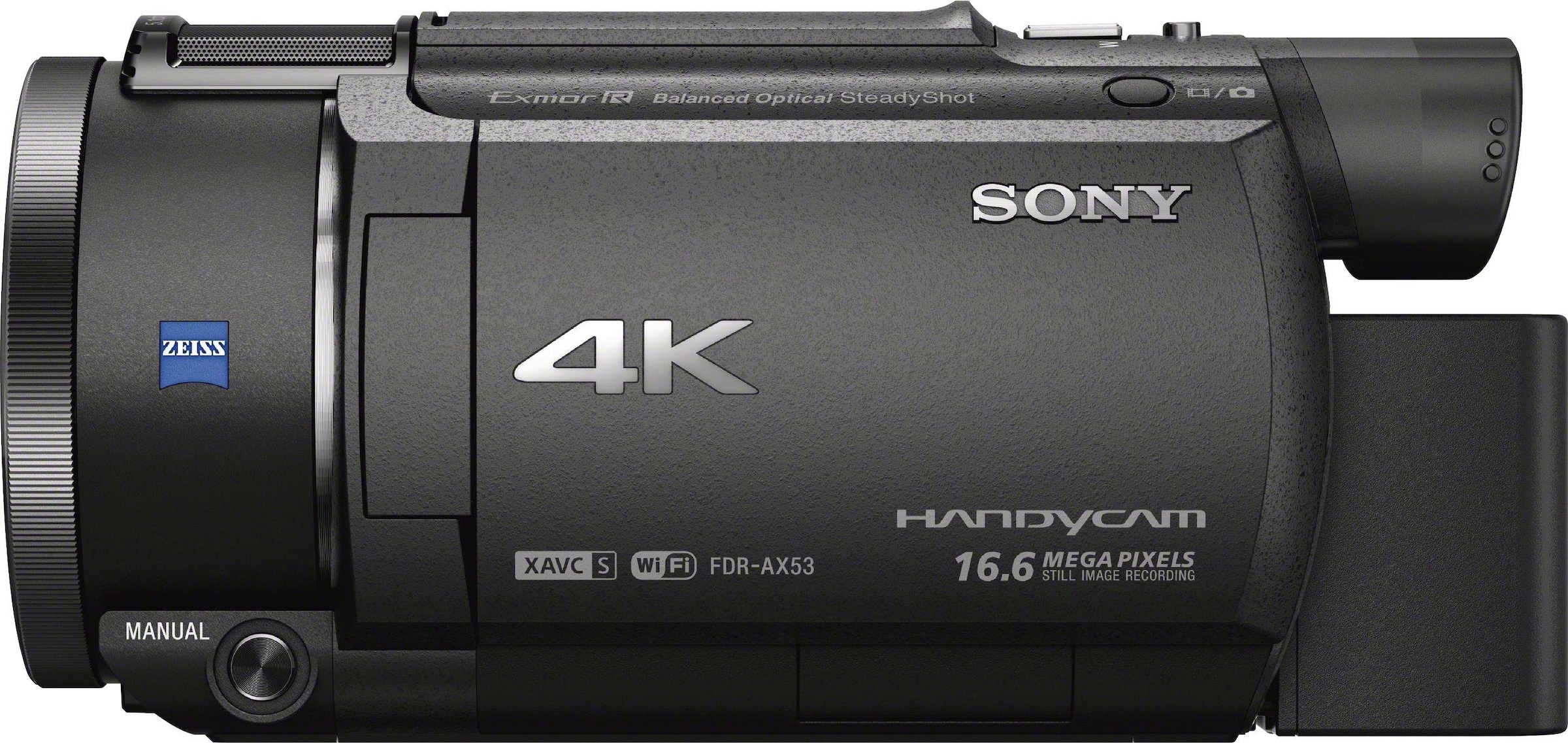 Sony Camcorder »FDRAX53.CEN«, 4K Ultra HD, NFC-WLAN (Wi-Fi), 20 fachx opt. Zoom