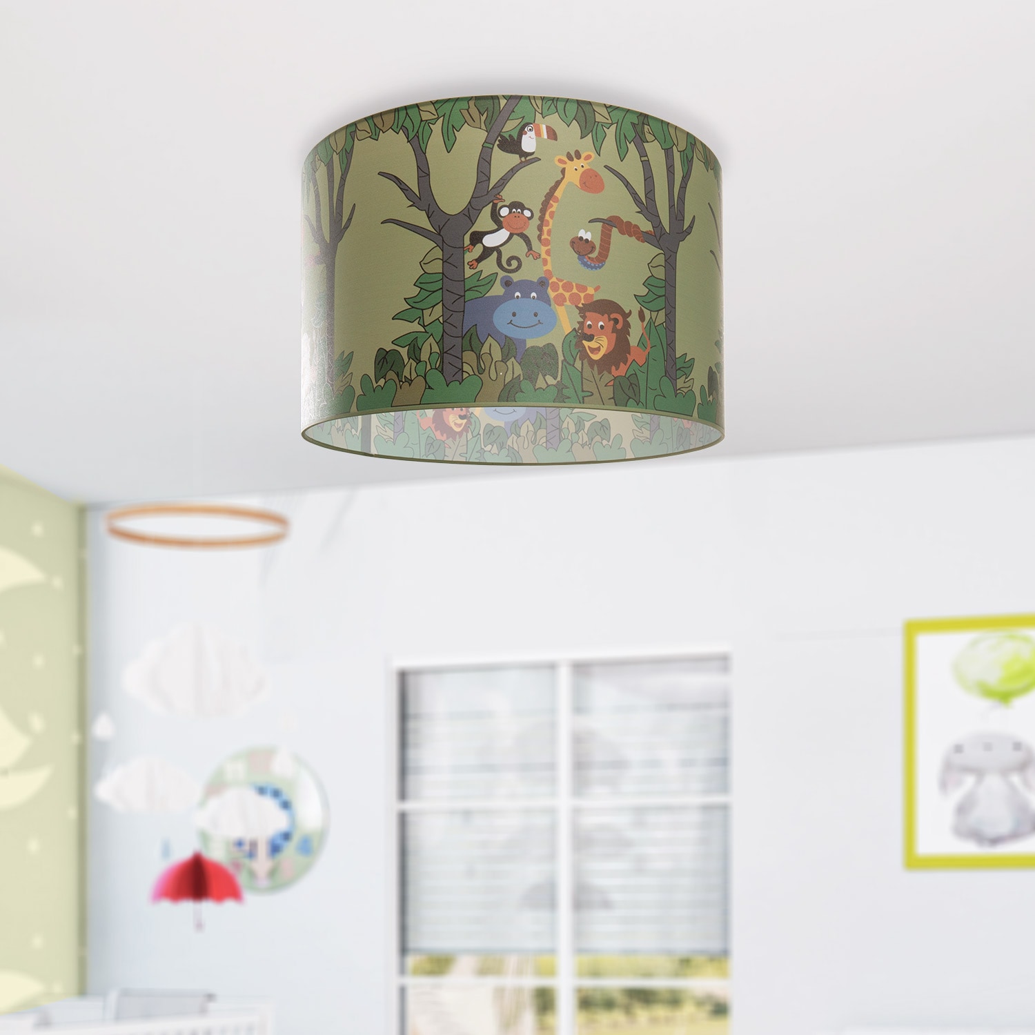 Paco Home Deckenleuchte »Diamond 638«, LED Deckenlampe Kinderlampe Kinderzimmer E27 Tier-Motiv 1 kaufen online Dschungel flammig-flammig