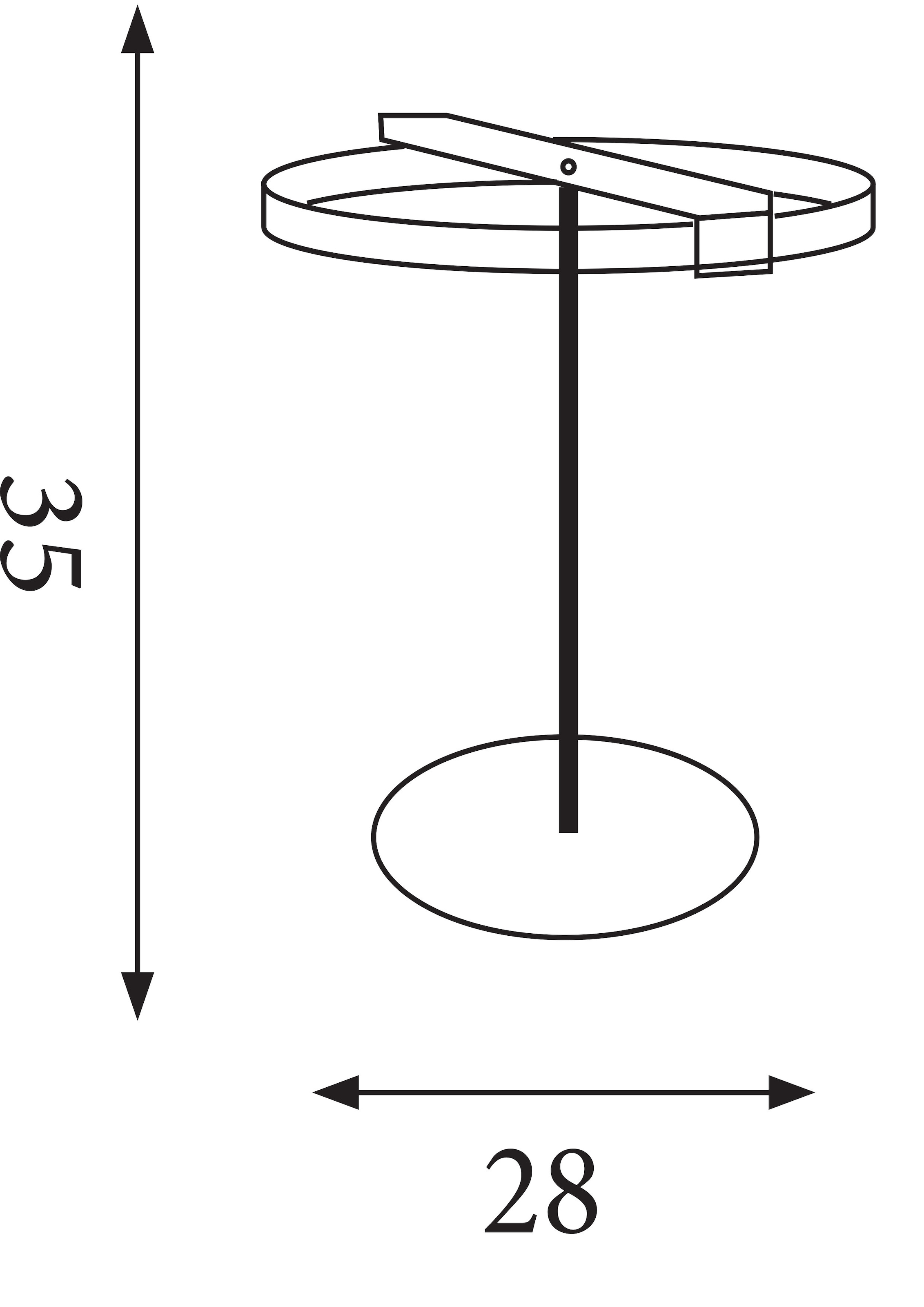 Searchlight LED Teichleuchte »Aerial-LED-Tischlampe, Goldenes und Schwarzes Metall« LED-Modul 1 Stk.