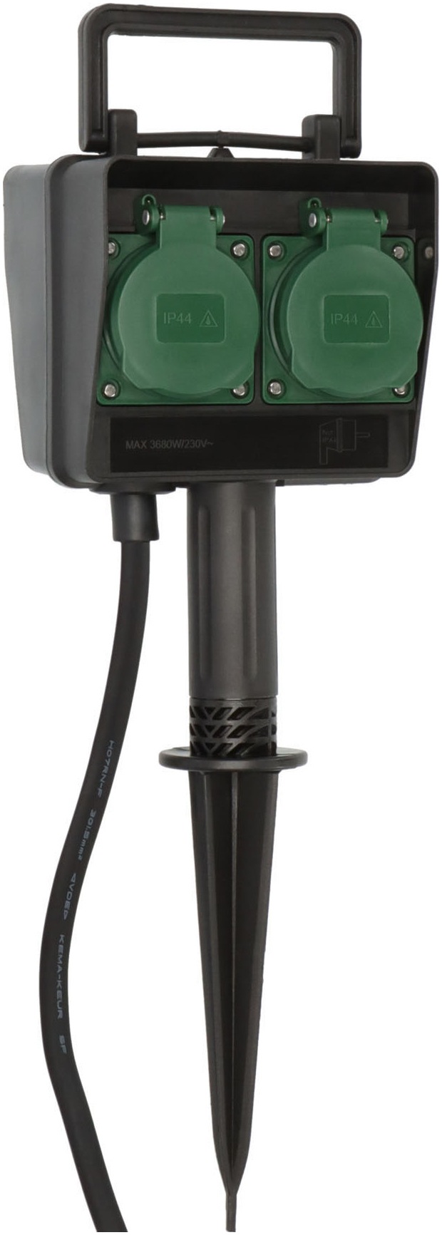 Brennenstuhl Steckdosenleiste »Gartensteckdose mit Erdspieß« 4-fach (Klappe günstig online kaufen