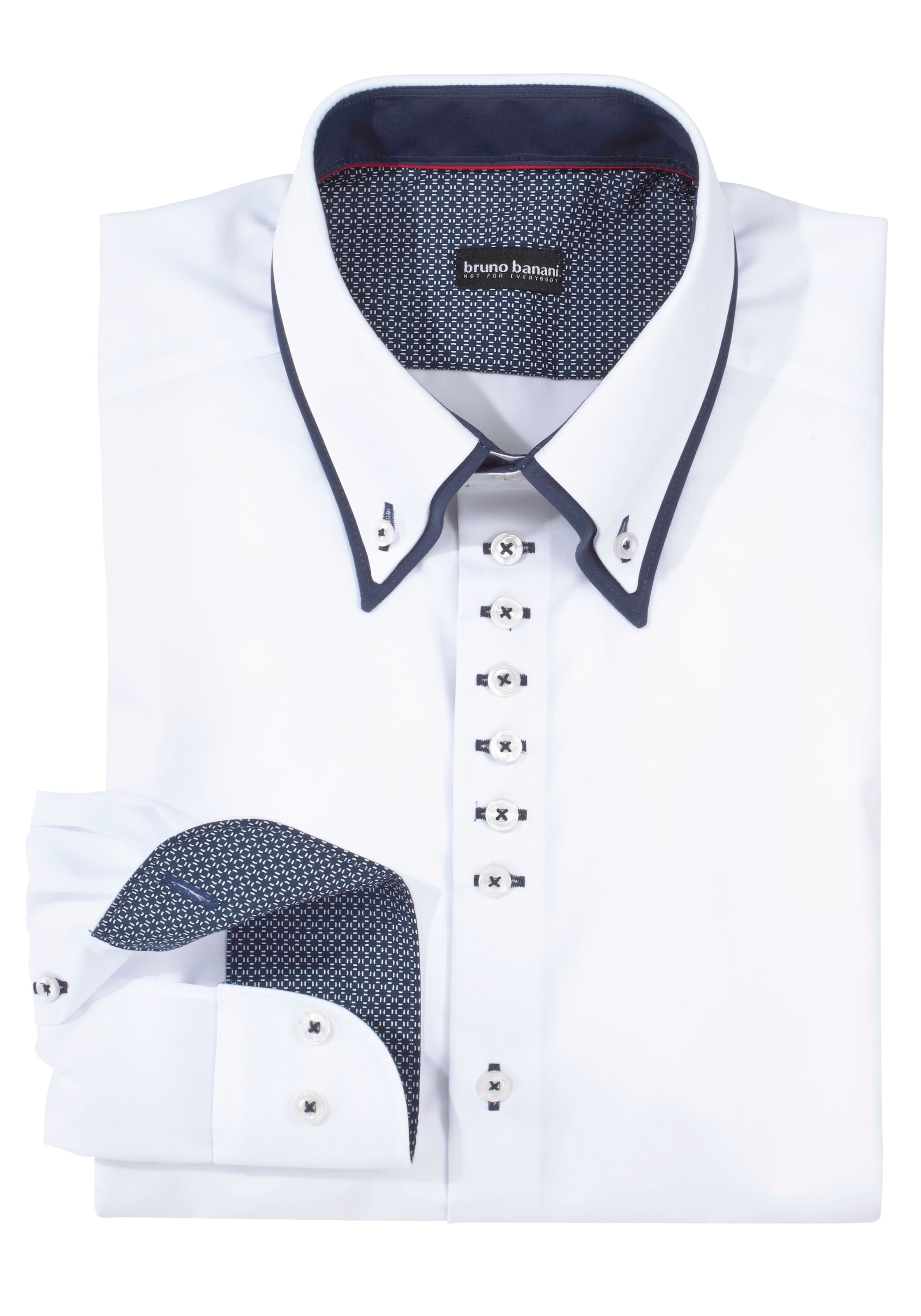 Bruno Banani Businesshemd »Modern-fit«, mit doppelten Button-down-Kragen, bügelfrei
