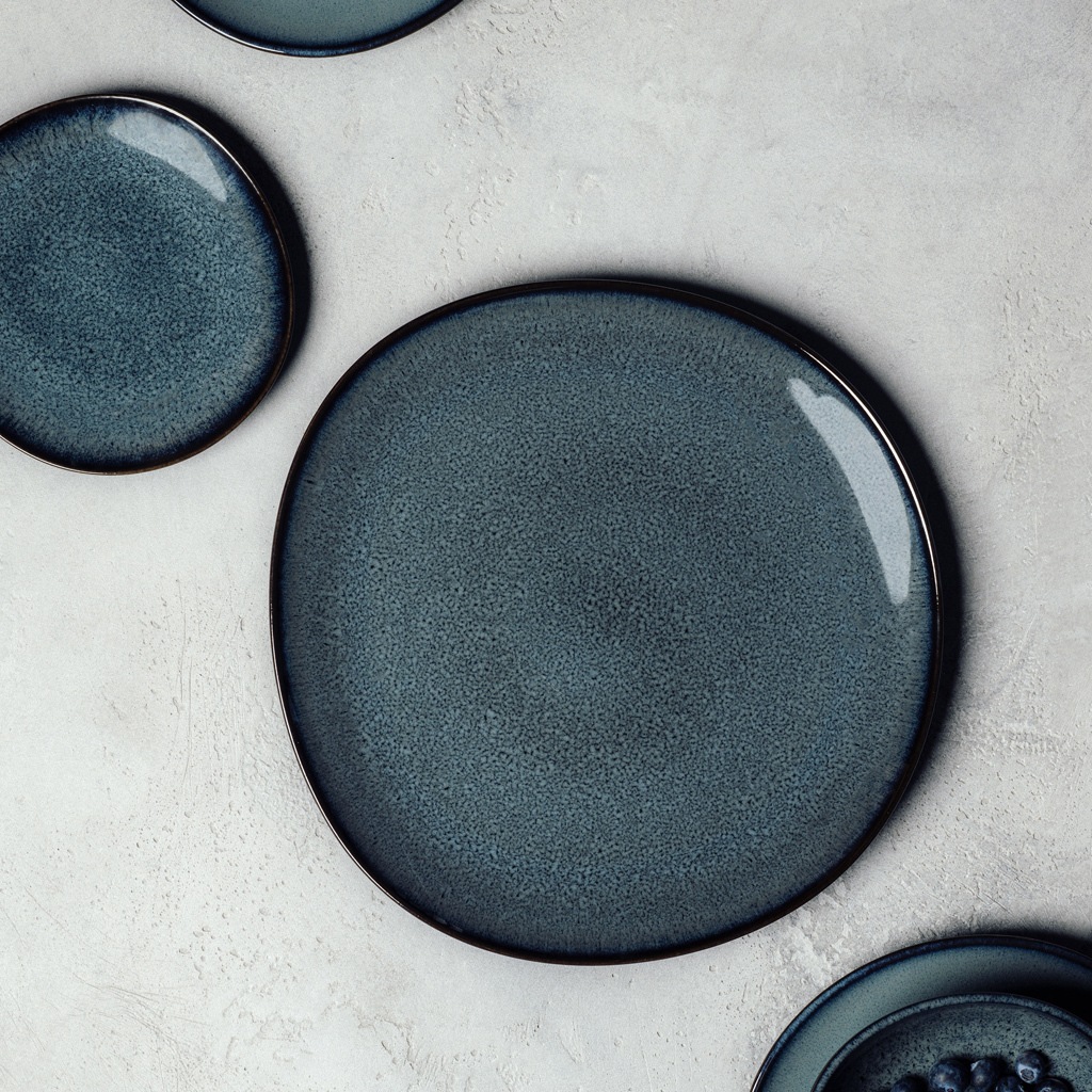 like. by Villeroy & Boch Servierplatte »Servierplatten Lave ø 32 cm 4er Set günstig online kaufen