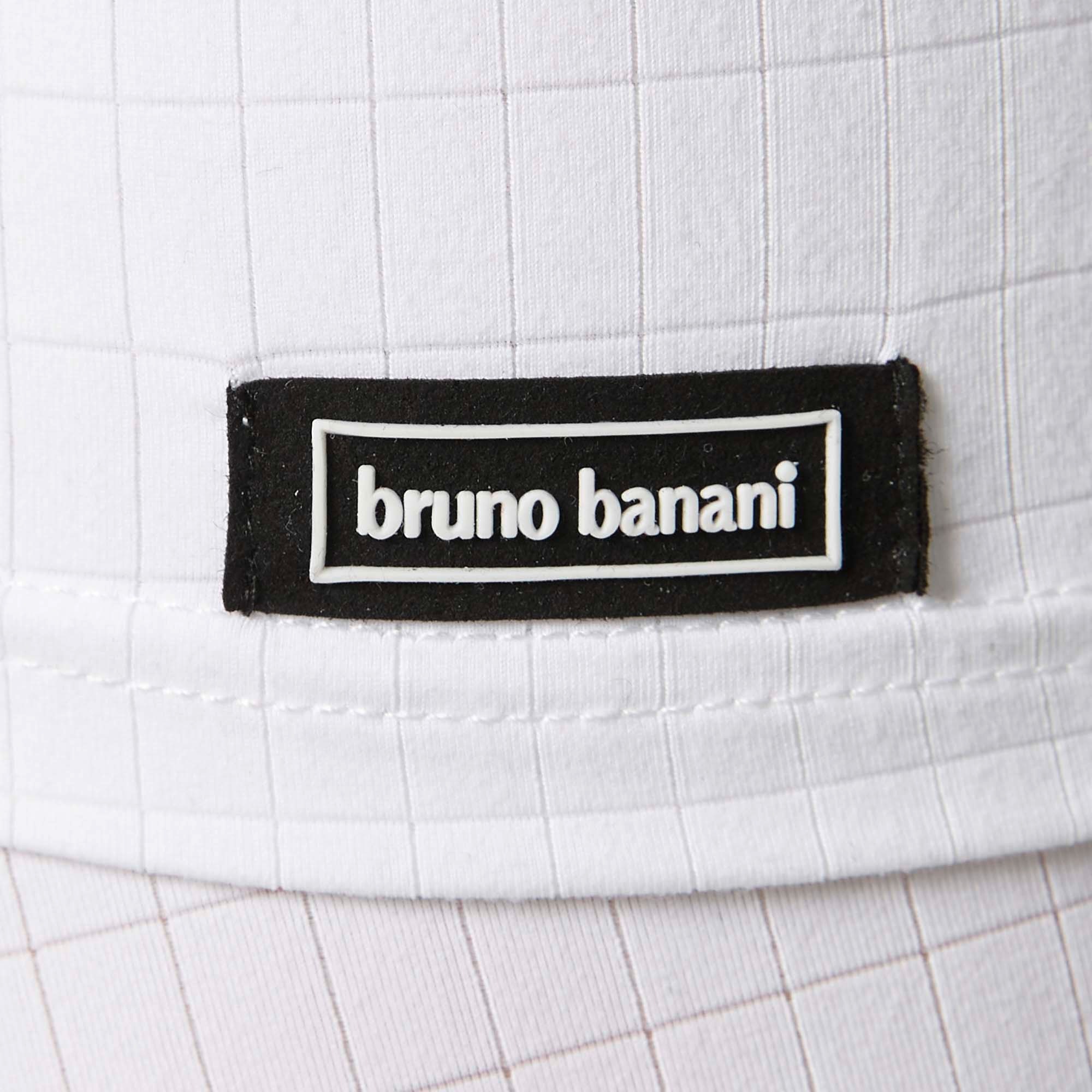 Bruno Banani V-Shirt »CHECK LINE 2.0« Pique Optik, Kurzarm, V-Neck, Cotton-Mix