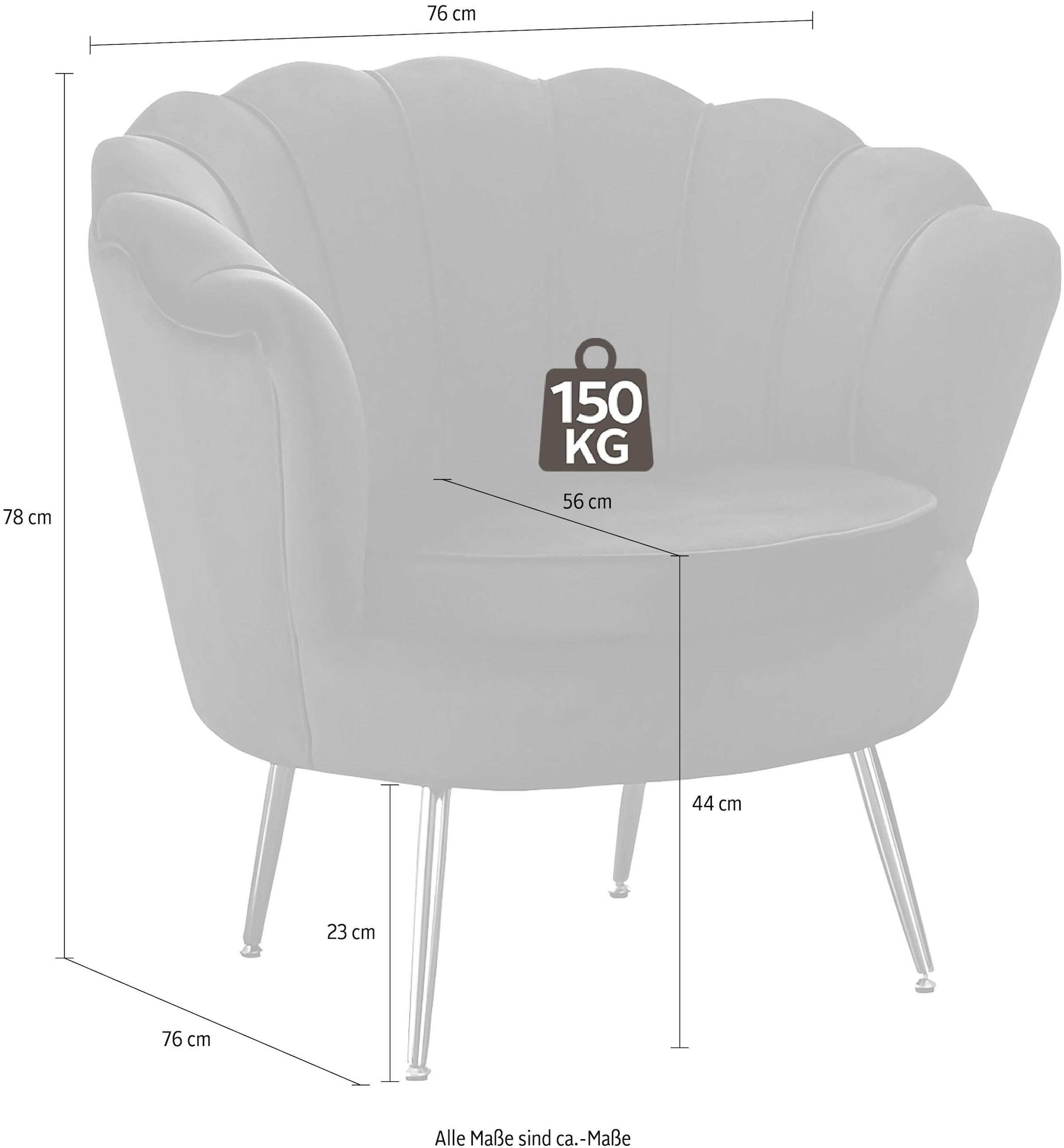 online SalesFever Muscheldesign bestellen Loungesessel extravagantes »Clam«,