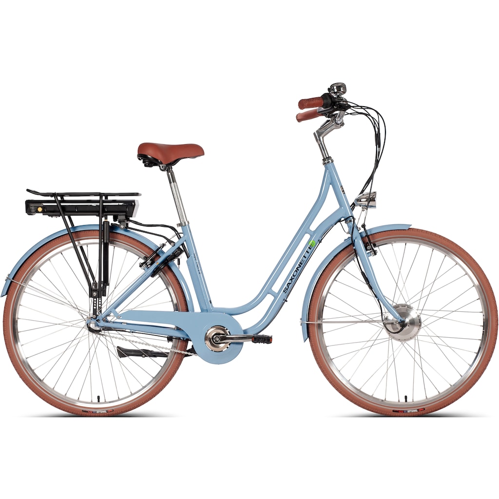 SAXONETTE E-Bike »Saxonette Style Plus 2.0«, 3 Gang, Frontmotor 250 W, (mit Akku-Ladegerät)