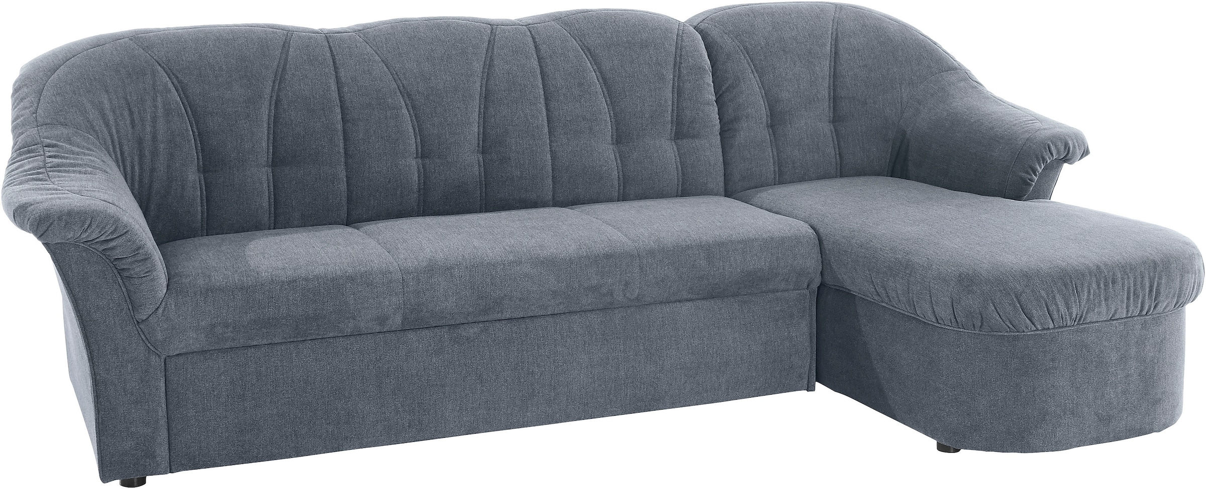 DOMO collection Ecksofa »Pegnitz, elegante Rückensteppung, komfortabel, L-Form«, wahlweise mit Bettfunktion