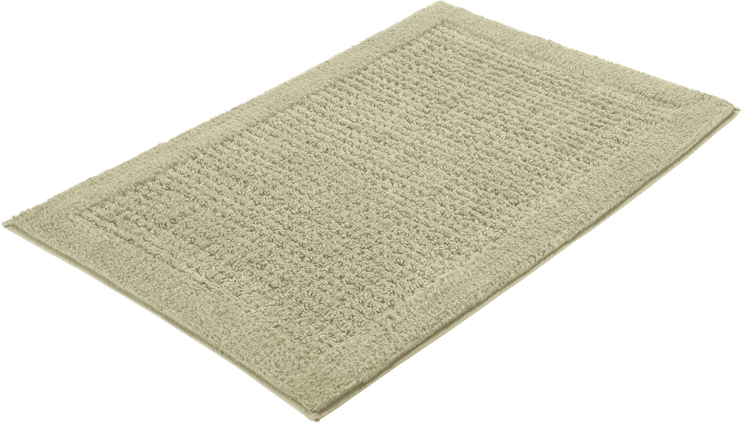 Kleine Wolke Badematte »Net«, rutschhemmend beschichtet, fußbodenheizungsgeeignet, Badteppich, Uni Farben, rutschhhemmend