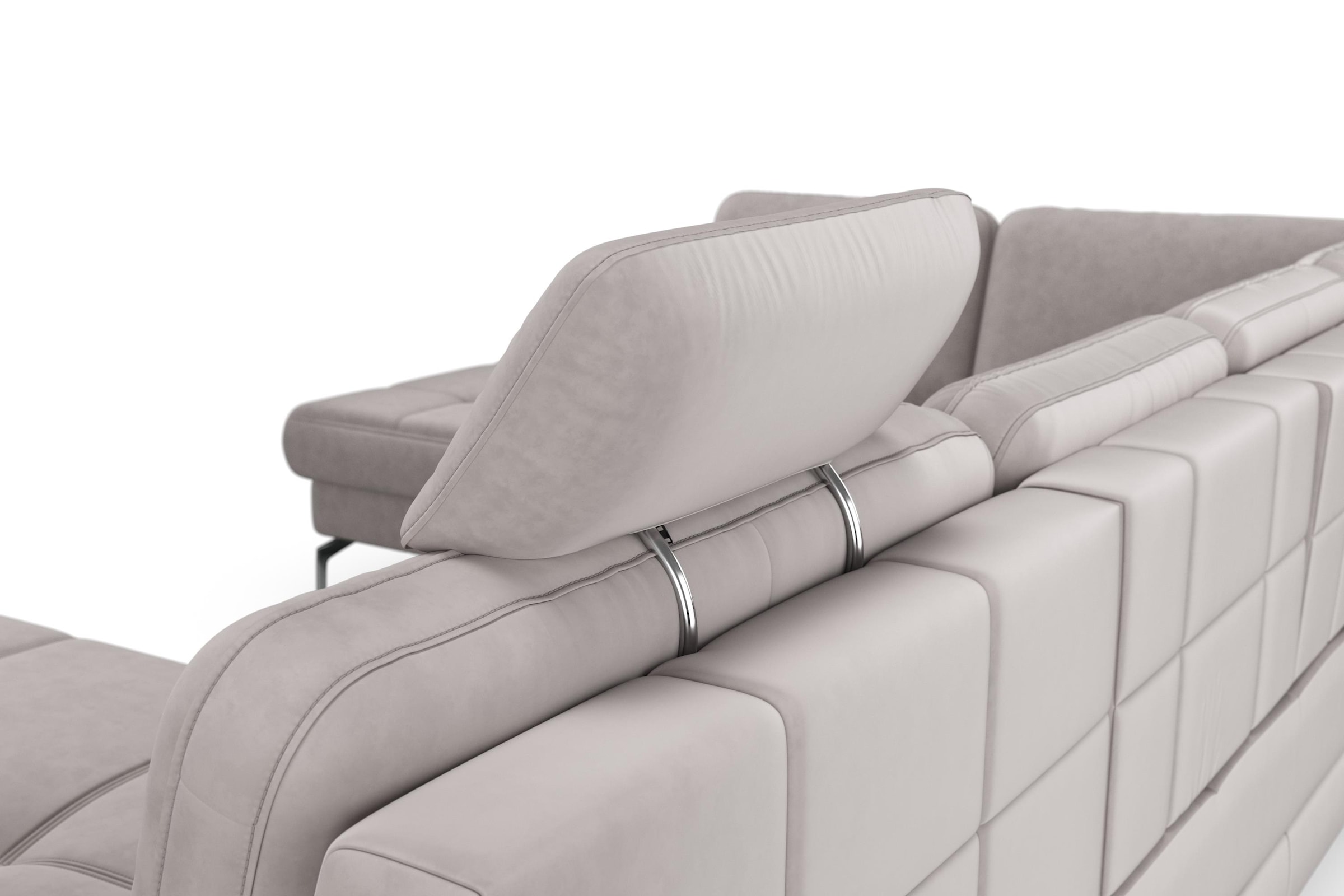 sit&more Wohnlandschaft »Bendigo U-Form«, inklusive Sitztiefenverstellung, Bodenfreiheit 15 cm, in 2 Fußfarben