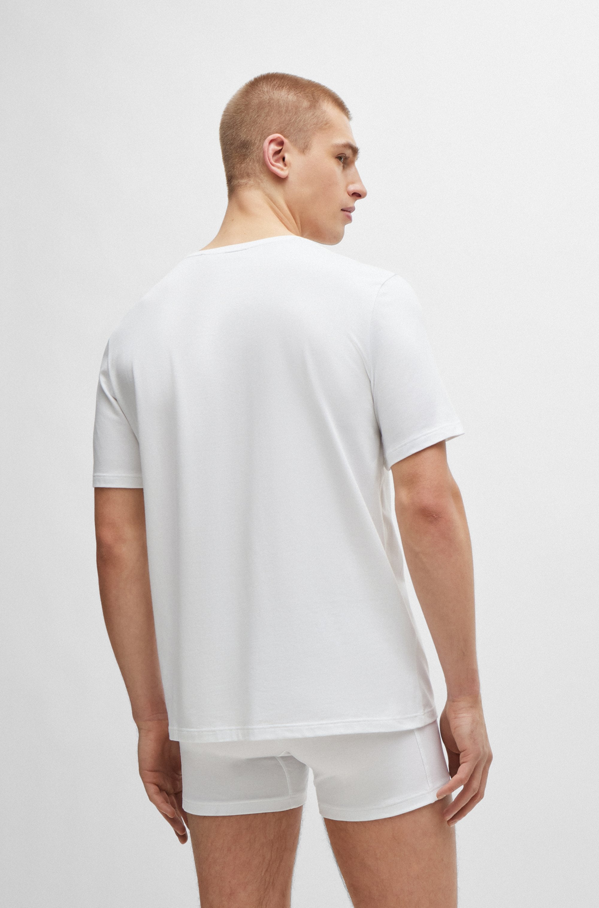 BOSS T-Shirt »Mix&Match T-Shirt R«, mit BOSS Stickerei auf der Brust