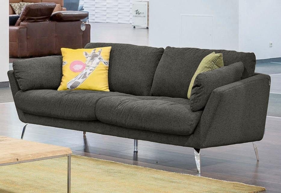 W.SCHILLIG 2-Sitzer "softy", mit dekorativer Heftung im Sitz, Füße Chrom gl günstig online kaufen