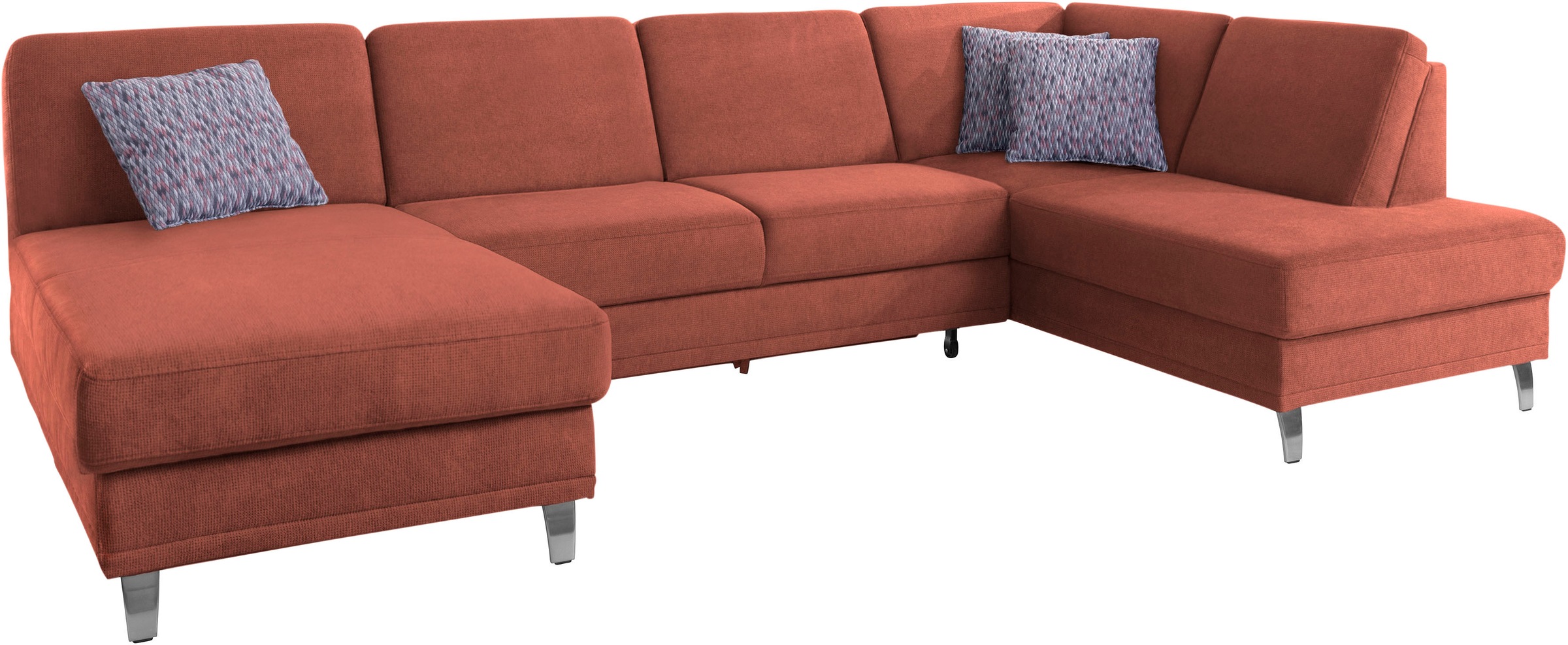 sit&more Wohnlandschaft »Clio U-Form«, wahlweise mit Bettfunktion und Bettkasten, inklusive Federkern
