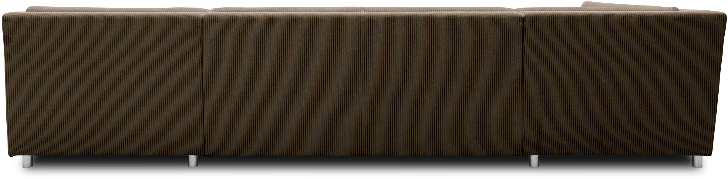DOMO collection Wohnlandschaft »Treviso incl. Zierkissen, moderne Steppung, XXL: B/T/H: 364/201/83 cm«, wahlweise mit Bettfunktion, in vielen Bezugsarten auch in Cord U-Form