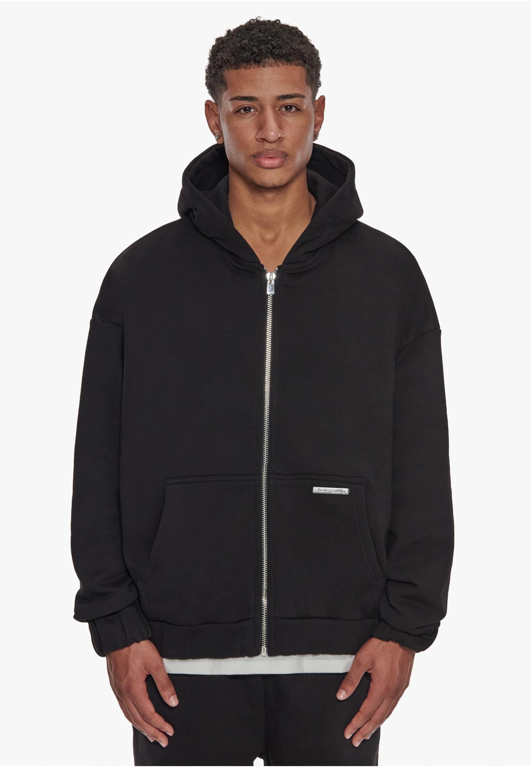 Dropsize Sweatjacke »Dropsize Herren Super Heavy Blank Zip-Hoodie«