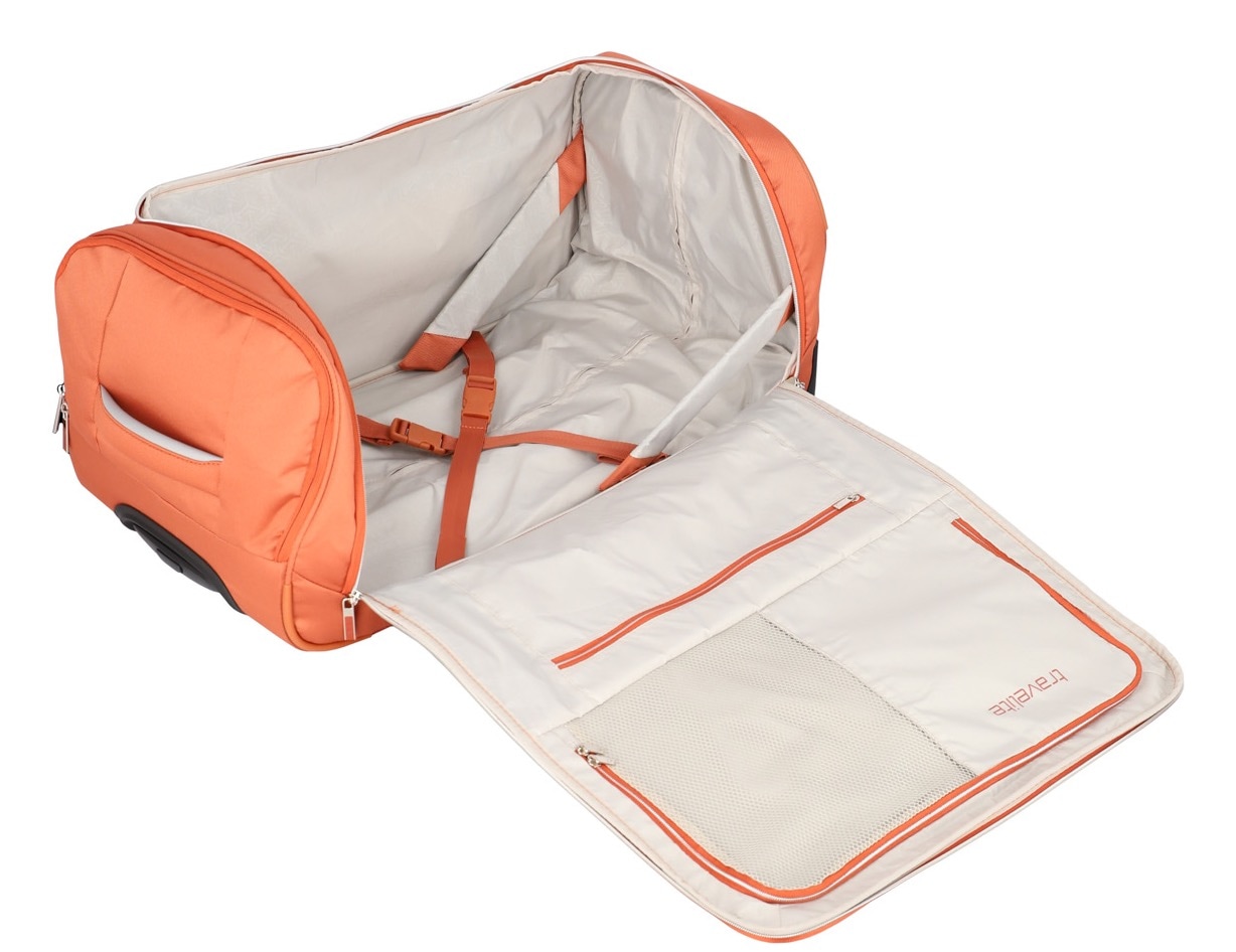 travelite Reisetasche »MIIGO Rollenreisetasche«, Bodengriff, Kantenschutz, Packgurte