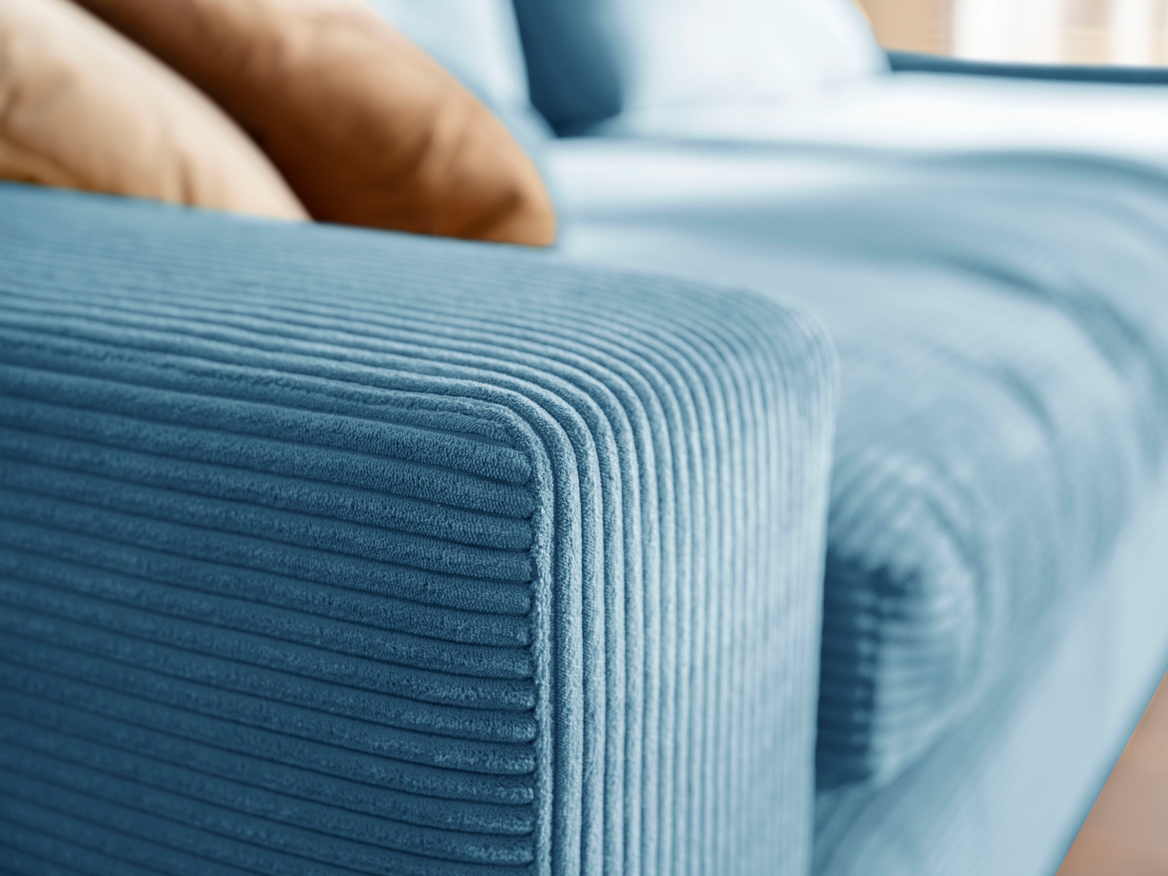 alina Big-Sofa »Sandy«, 296 cm breit und 123 cm tief, in modernem Cordstoff