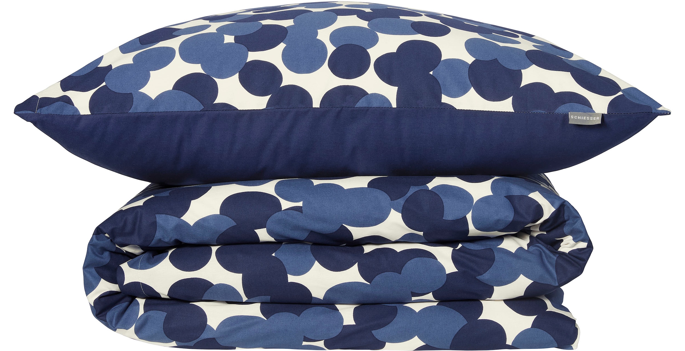 Schiesser Wendebettwäsche »Allez aus weicher Baumwolle mit aufheiternden Punkten« 2 Stk. tlg. Made in Green