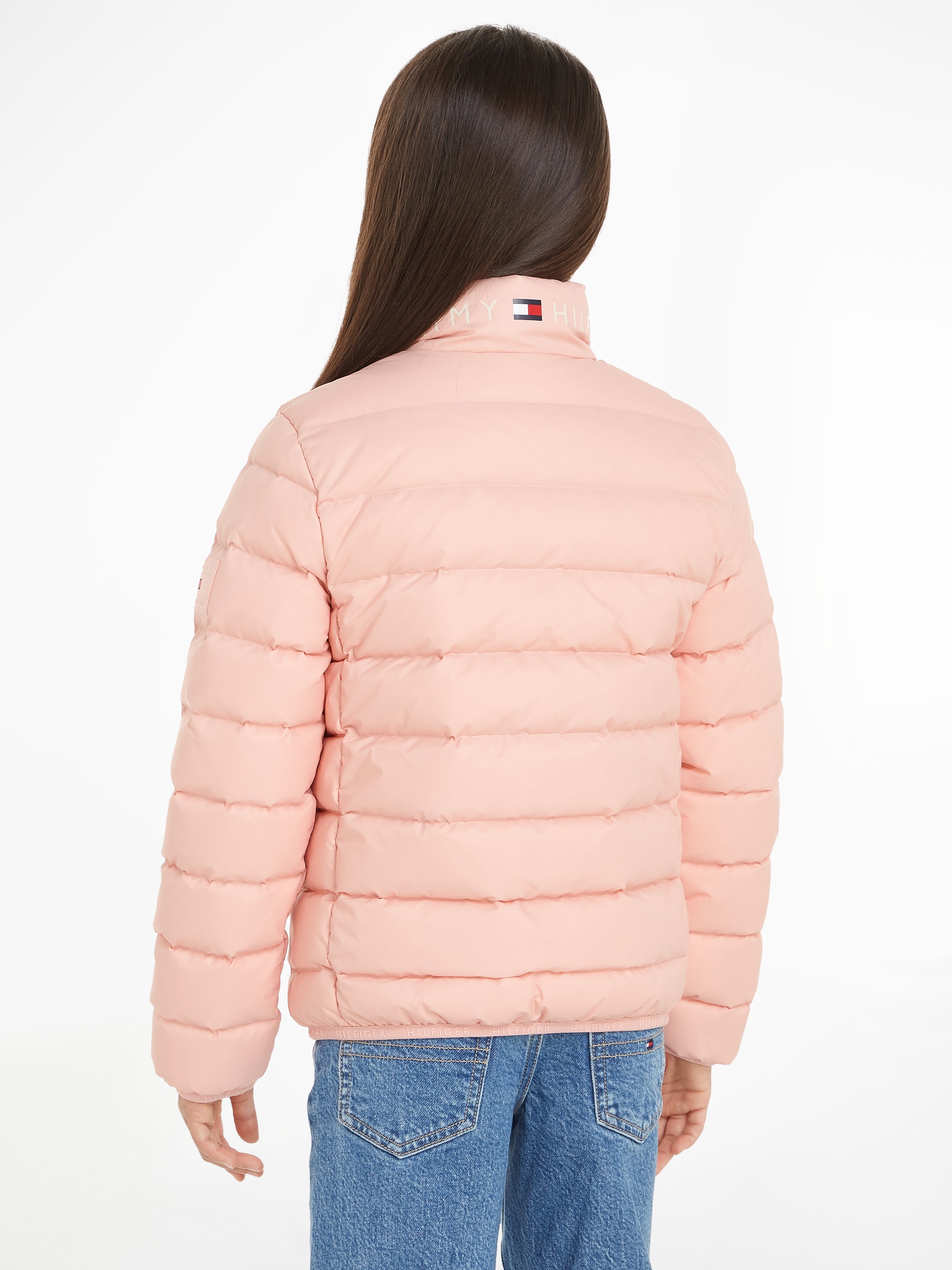 Tommy Hilfiger Steppjacke »U ESSENTIAL LIGHT DOWN JACKET«, Kinder bis 16 Jahre mit Logostickerei