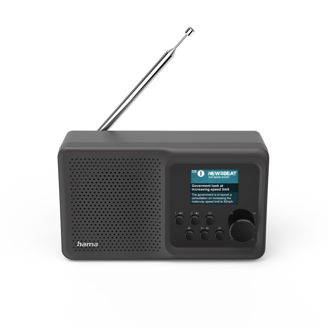 Hama Digitalradio (DAB+) »Digitalradio klein (Bluetooth, DAB+, CD, USB, MP3, AUX, tragbar, Akku)«, (Bluetooth Digitalradio (DAB+)-Internetradio)