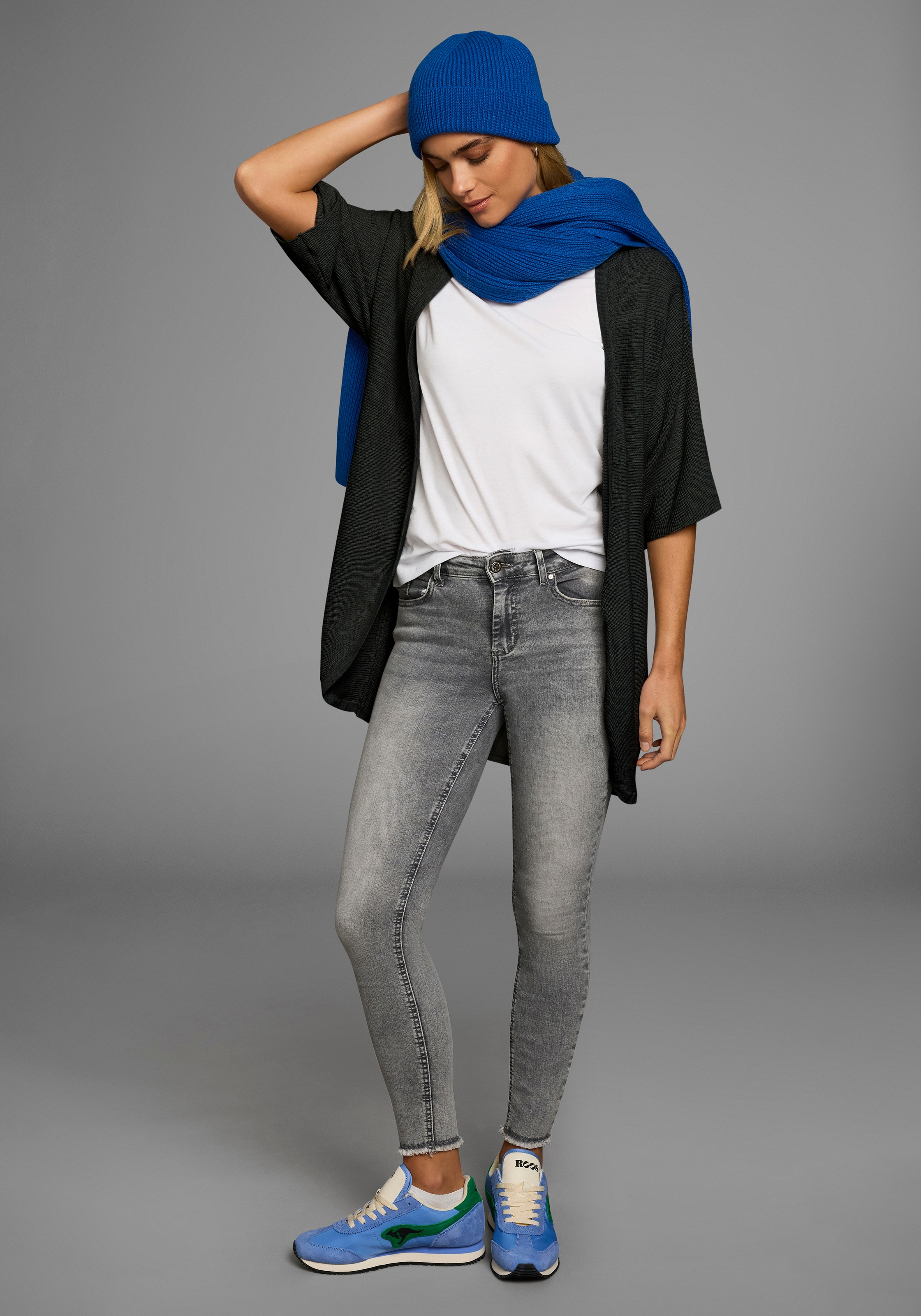 Flashlights Longstrickjacke, Extra- lange Form