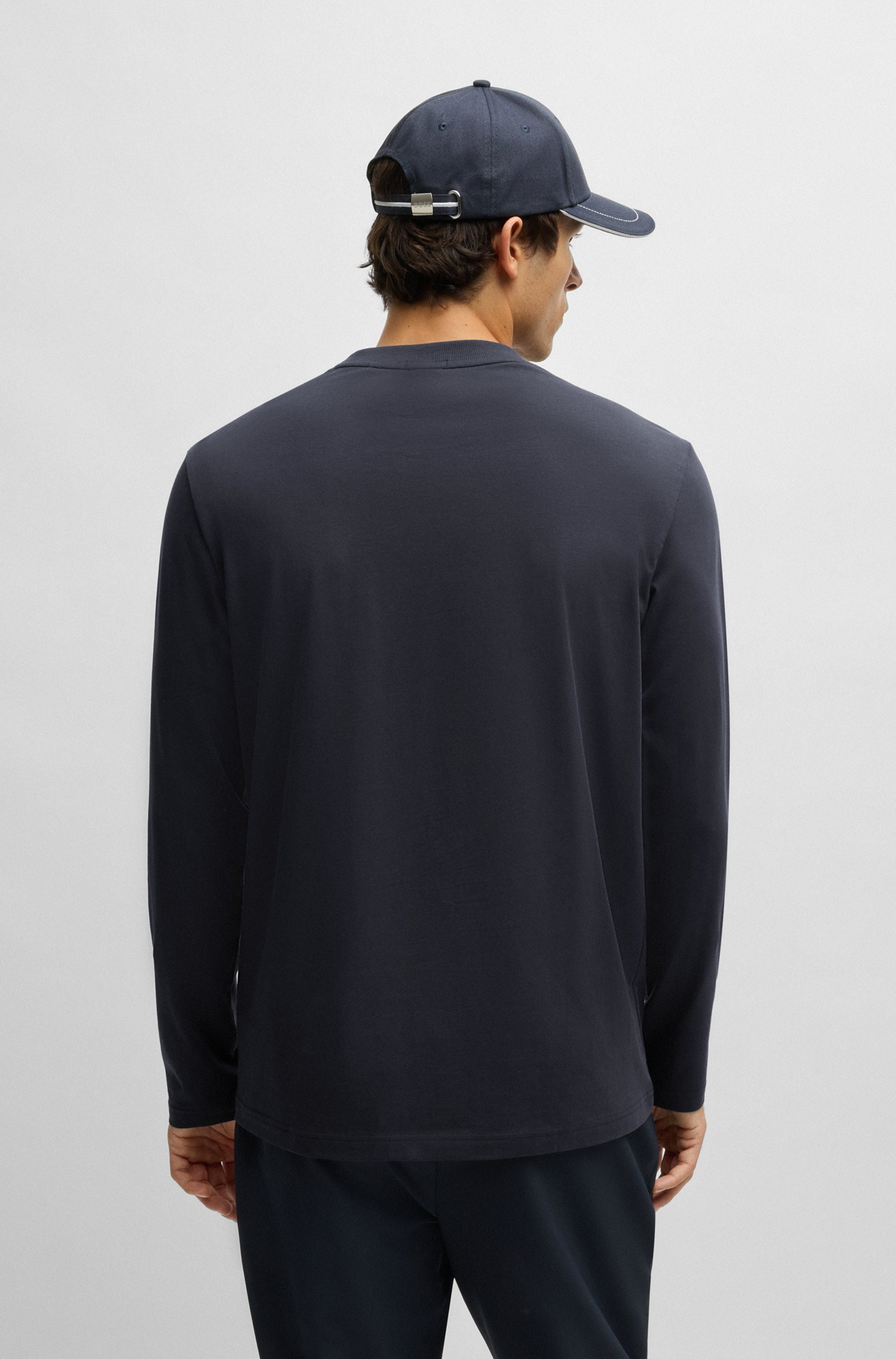 BOSS GREEN Langarmshirt »Tee Long«, mit Rundhalsausschnitt