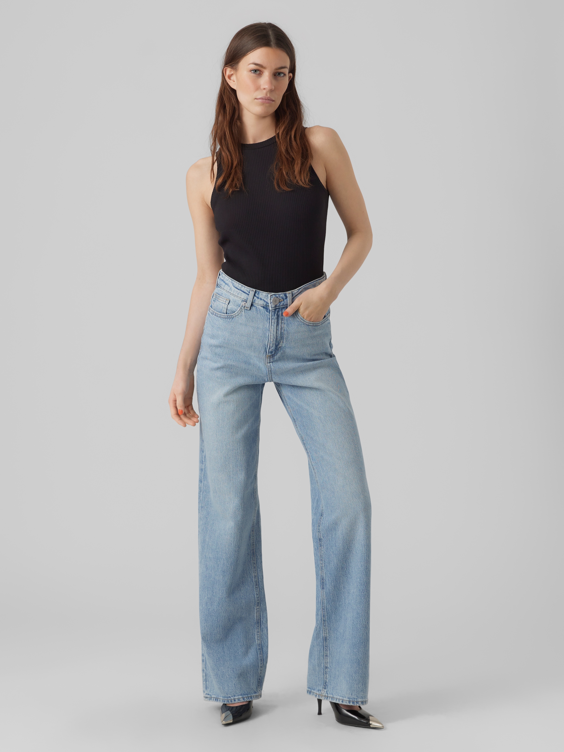 Vero Moda Straight-Jeans »VMTESSA HR STRAIGHT JEANS RA339 GA NOOS«