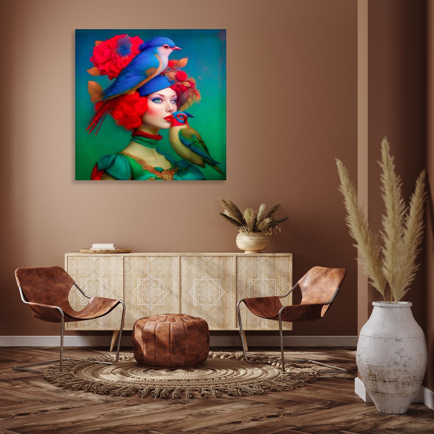 queence Acrylglasbild »Surreales Portrait einer Frau«, (1 St.), KI Kunst, k günstig online kaufen