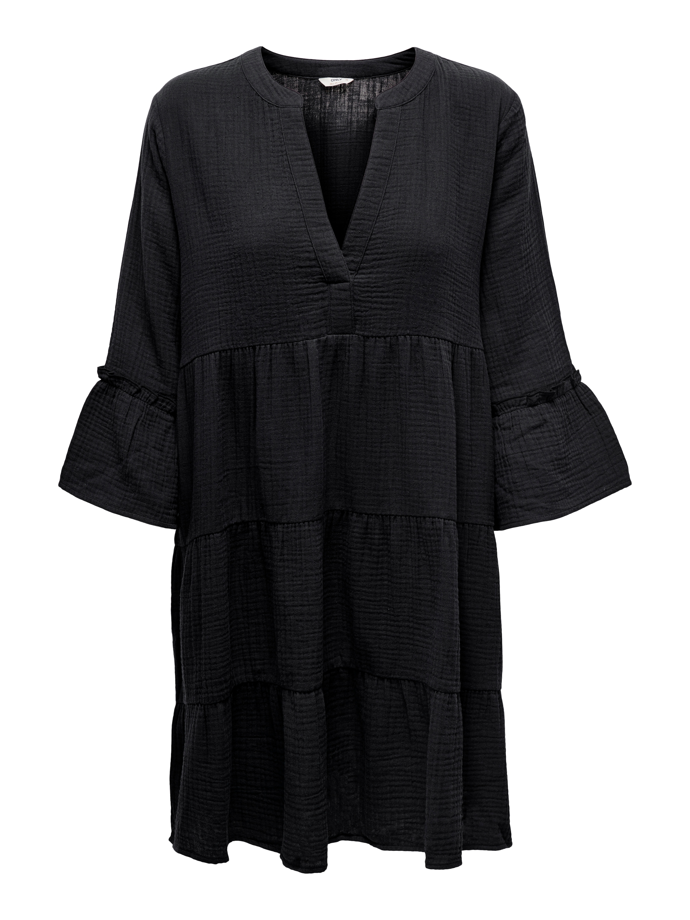 ONLY CARMAKOMA Tunikakleid »CARTHYRA LIFE PEPLUM DRESS WVN«, aus Musselin