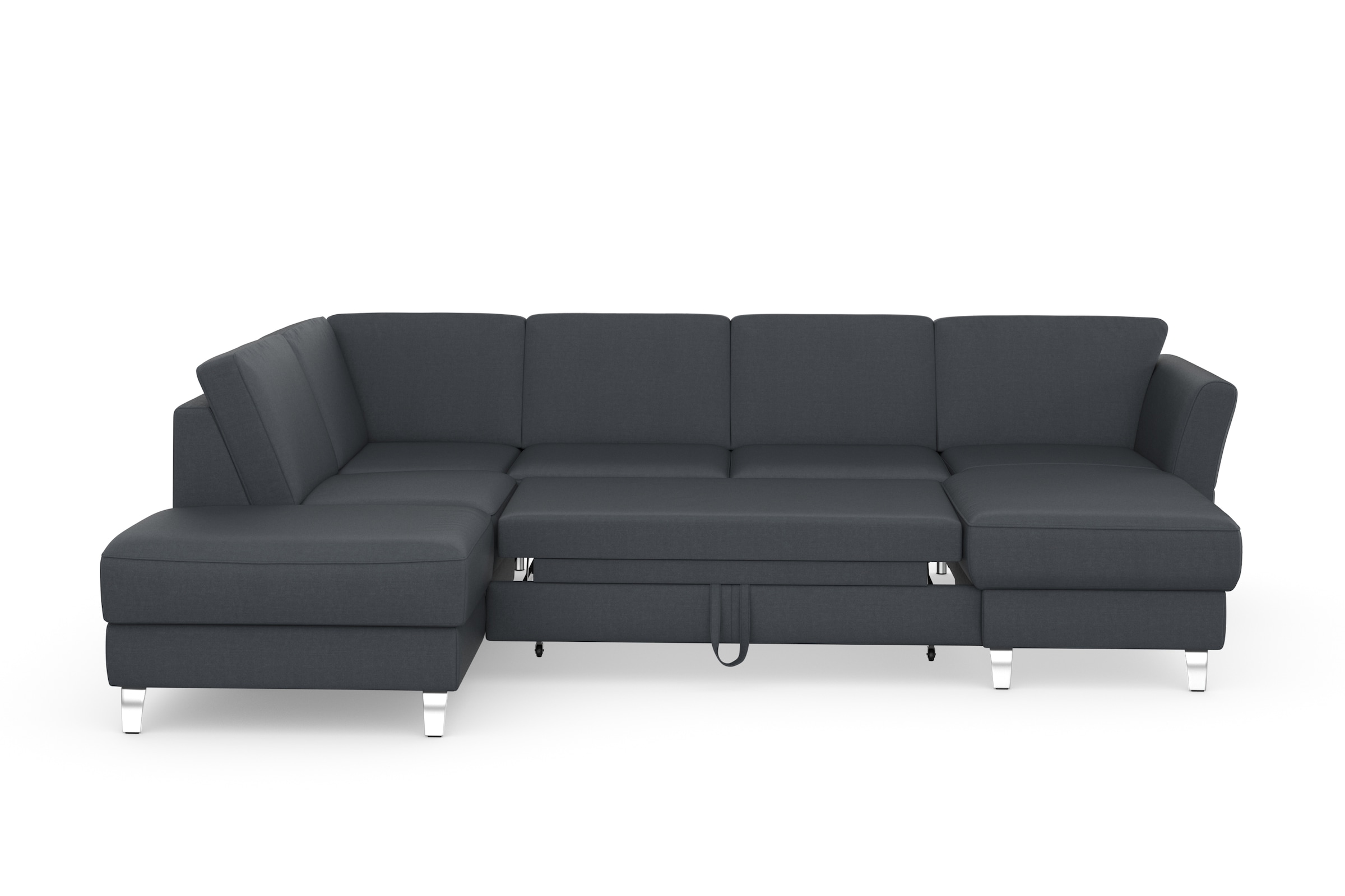 sit&more Wohnlandschaft »Visby U-Form«, Wahlweise mit Bettfunktion und Stauraum, frei im Raum stellbar