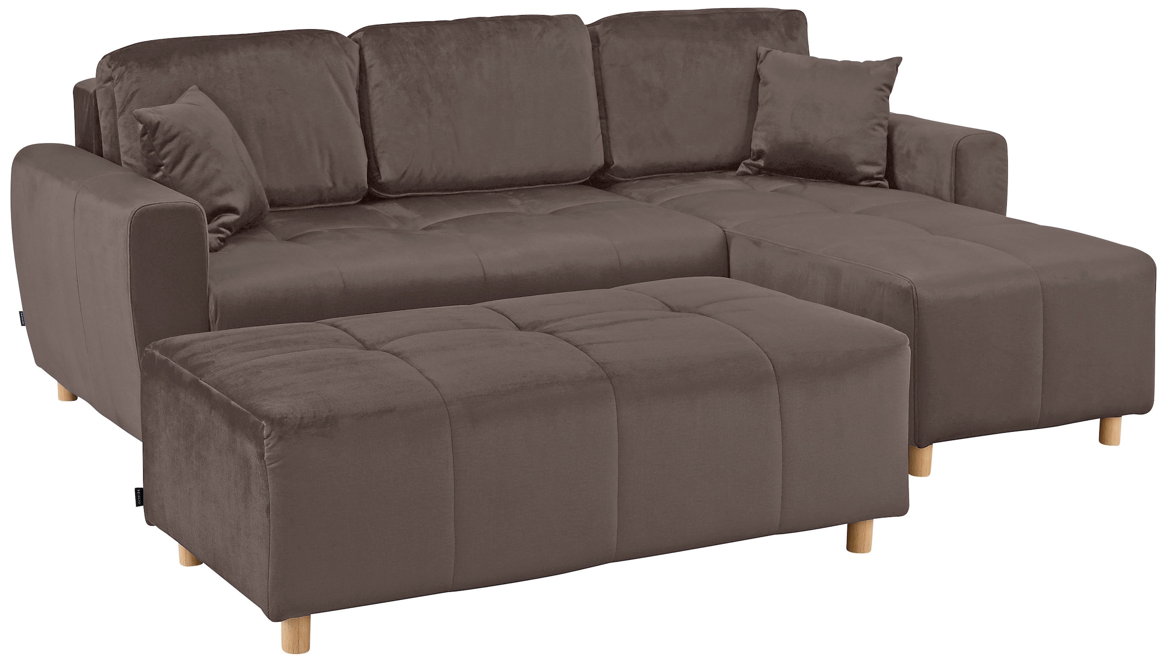 Home affaire Ecksofa »Scania L-Form«, wahlweise mit Bettfunktion und Bettkasten