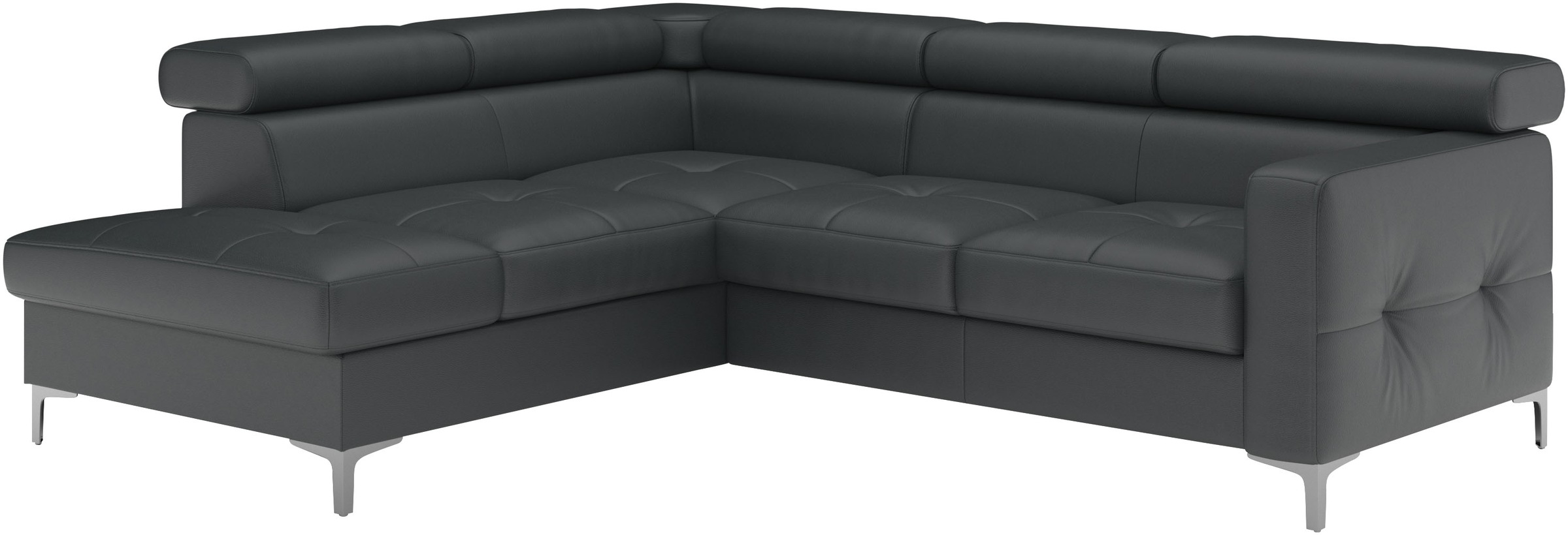 COTTA Ecksofa »Sammy L-Form«, mit Kopfteilverstellung, wahlweise mit Bettfunktion & Bettkasten
