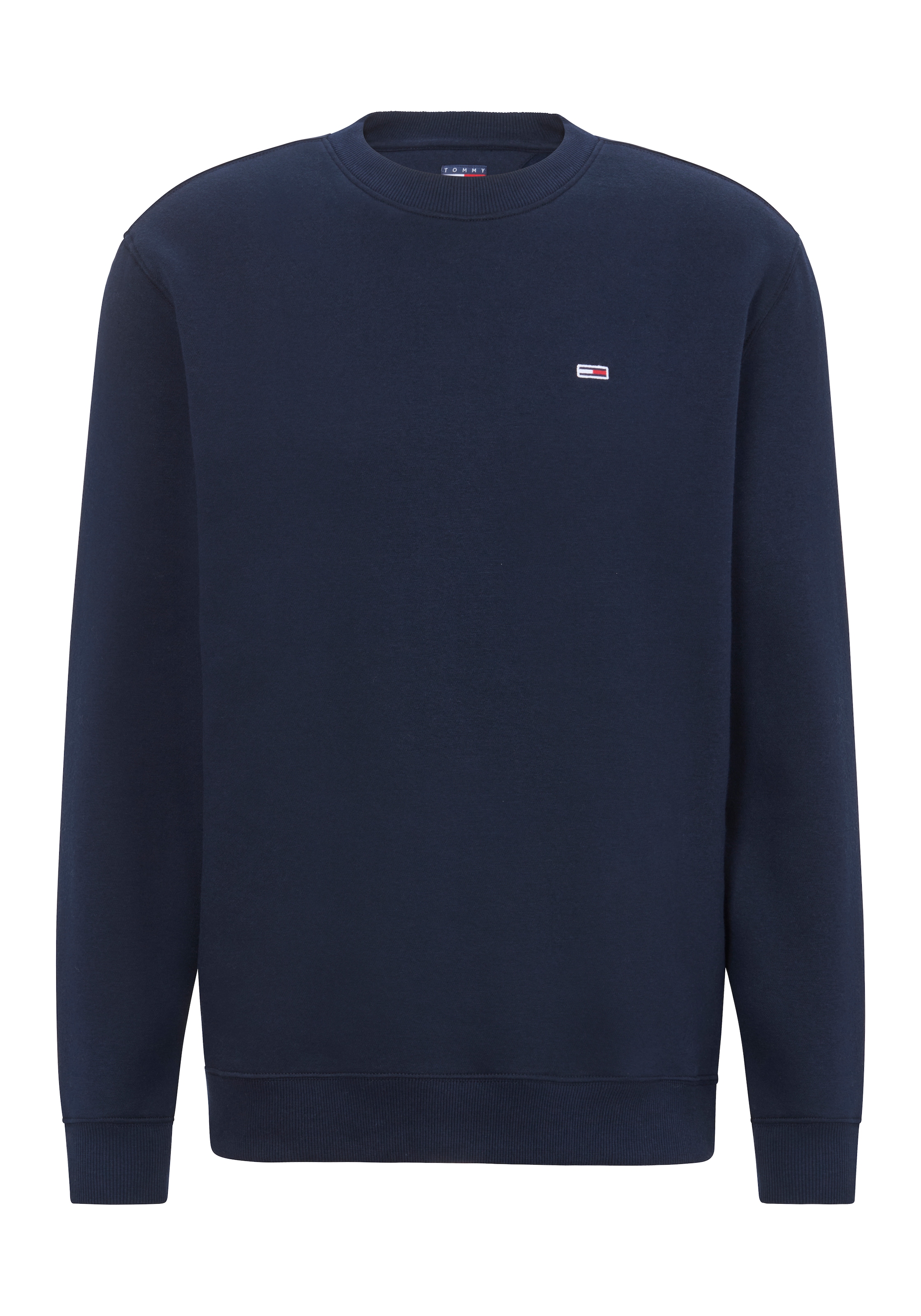 Tommy Jeans Sweatshirt »TJM REG S FLAG CREW«, Mit besticktem Markenlogo auf Brusthöhe